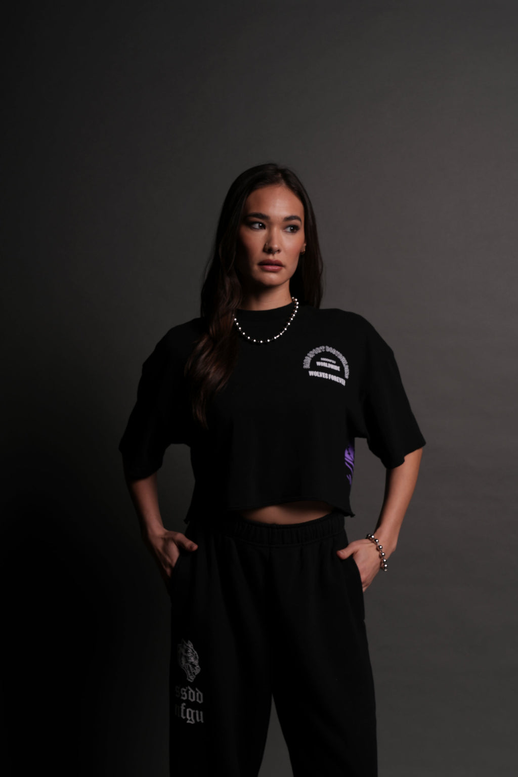 The One You Feed V2 "Premium" Oversized (Cropped) Tee in Black — imagem 5