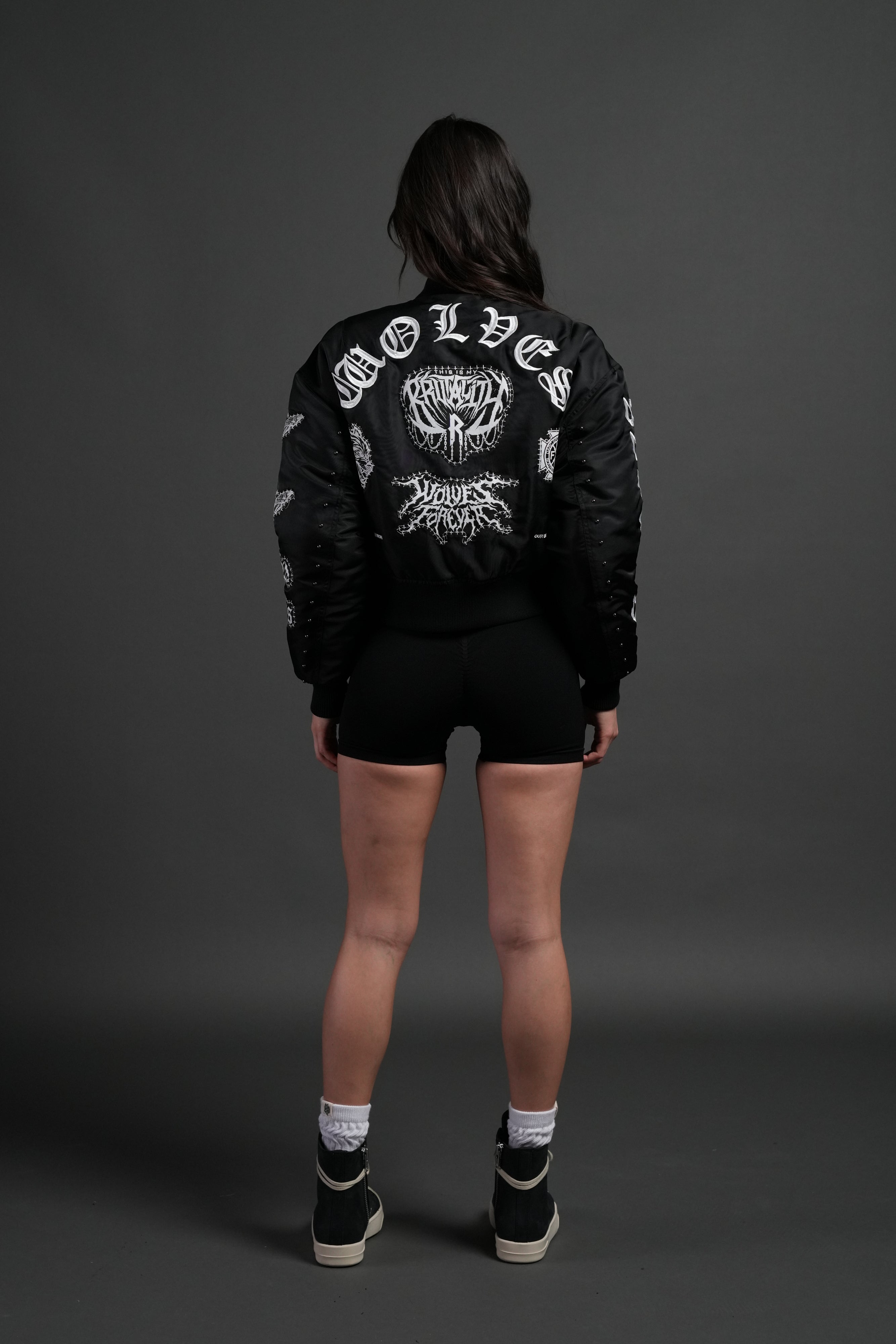 Give it Your All Trin Bomber in Black — imagem 5