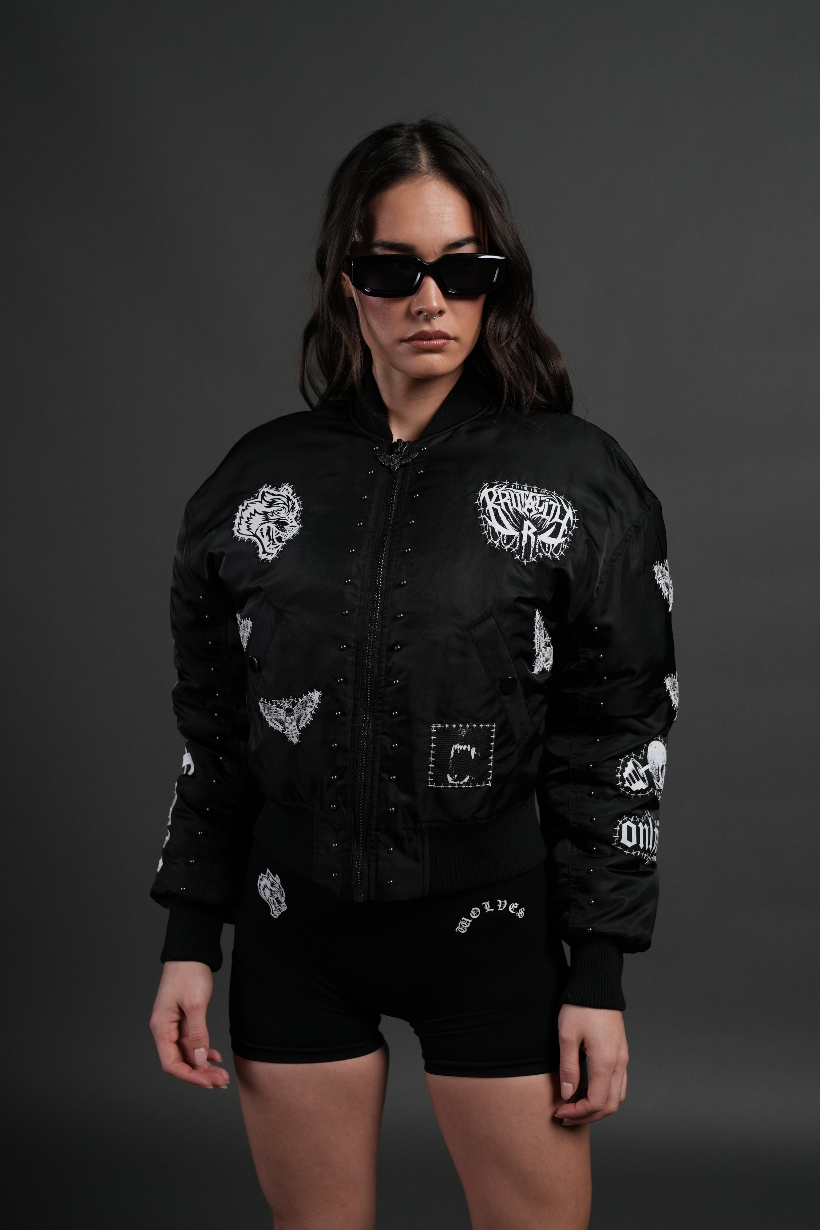 Give it Your All Trin Bomber in Black — imagem 1