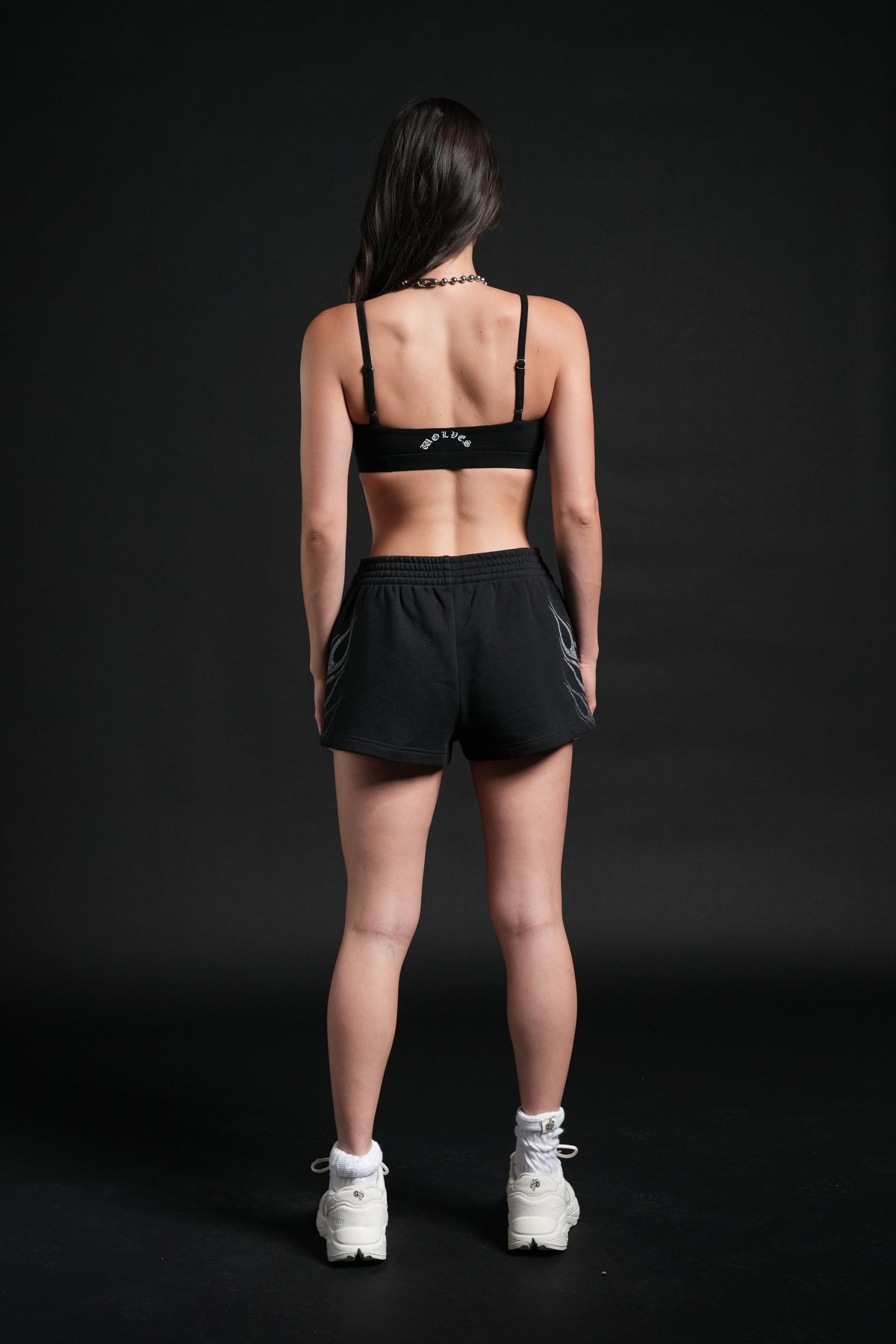 Race Inferno Ellie Sweat Shorts in Black - imagem 6