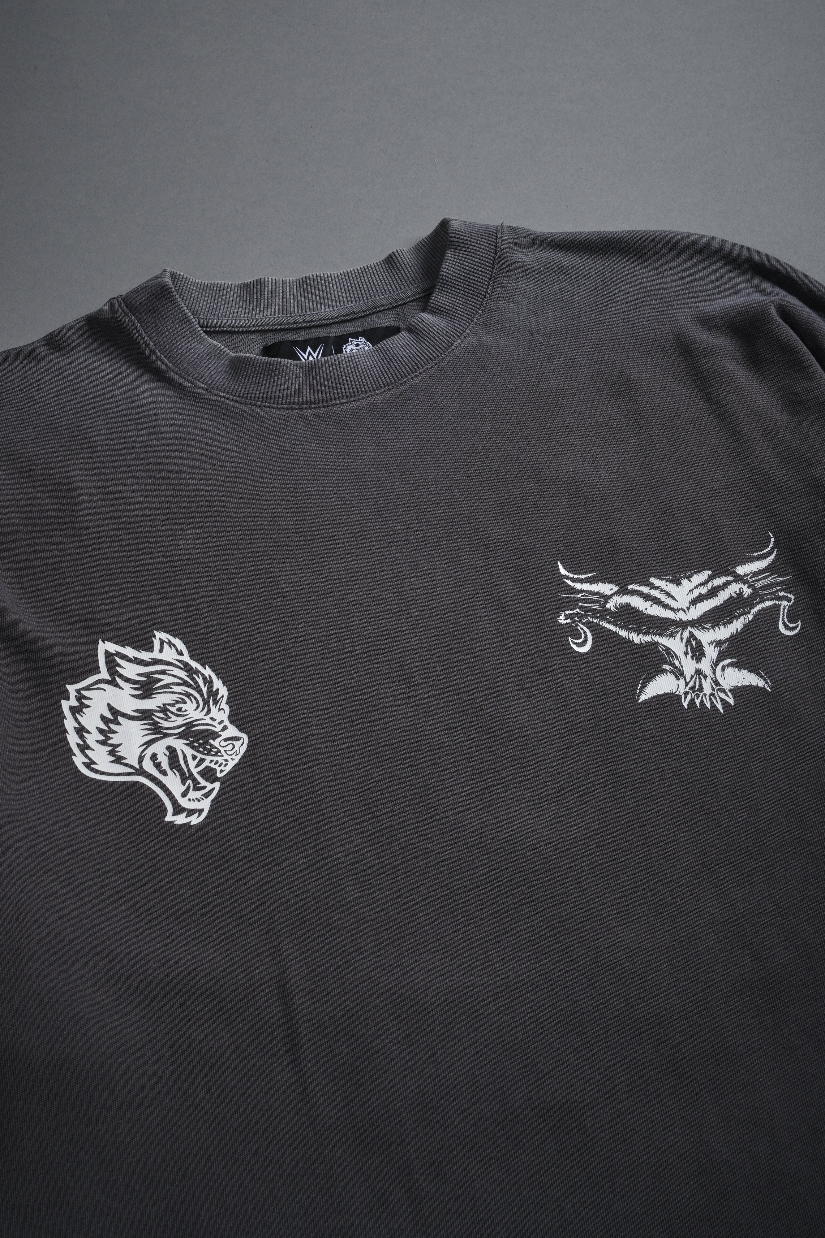 Feed the Beast Premium Oversized Tee in Wolf Gray — imagem 7