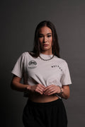 Pyramid V2 "Premium" (Cropped) Tee in Stone — imagem 1
