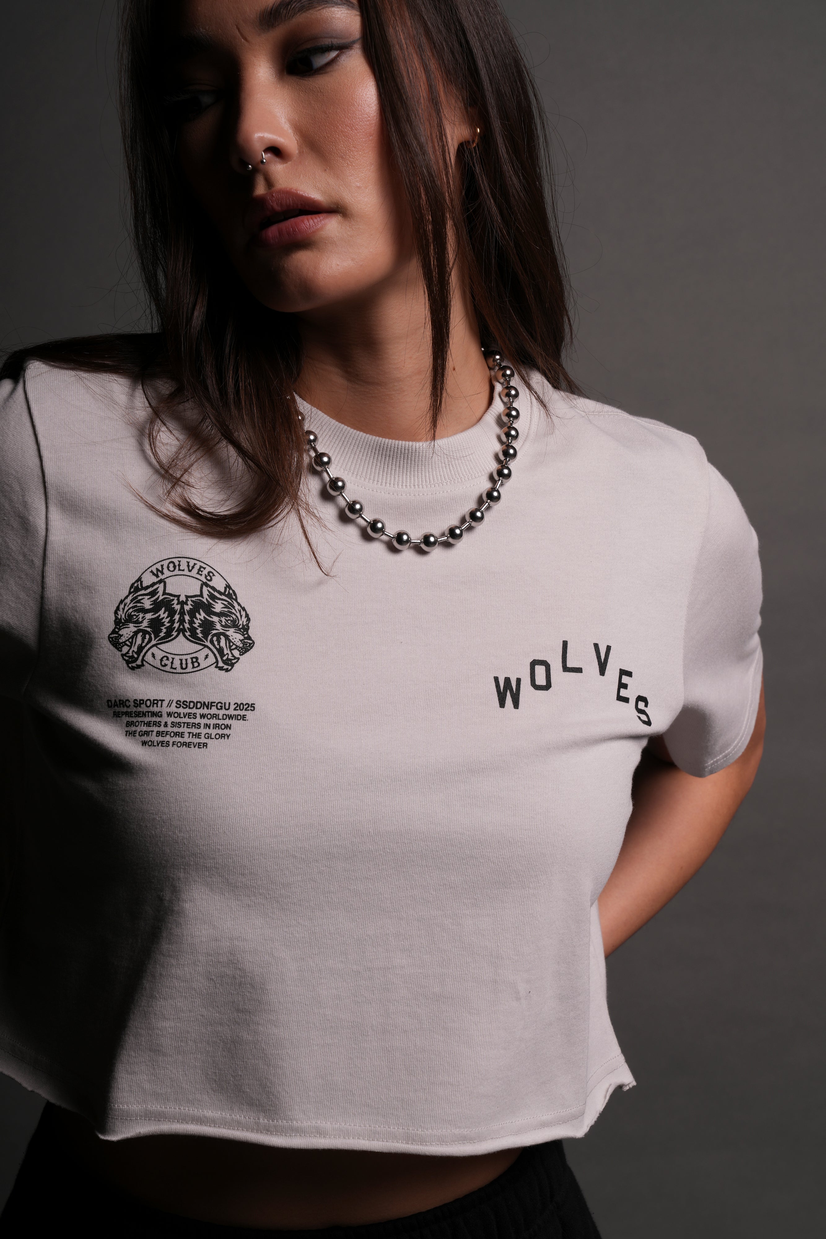 Pyramid V2 "Premium" (Cropped) Tee in Stone — imagem 7