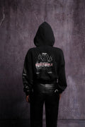 Life and Death "Chambers" (Cropped) Zip Hoodie in Black — imagem 1