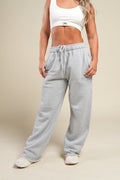 Cursive Wolves Premium Big Cozy Sweats in Heather Gray — imagem principal