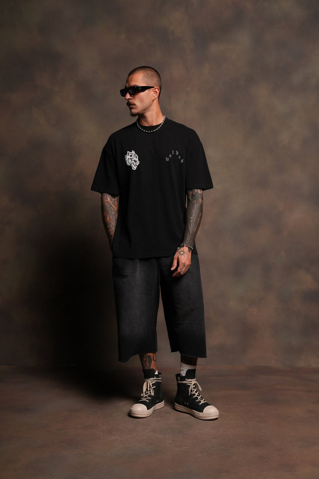 Hand That Holds Premium Oversized Tee In Black