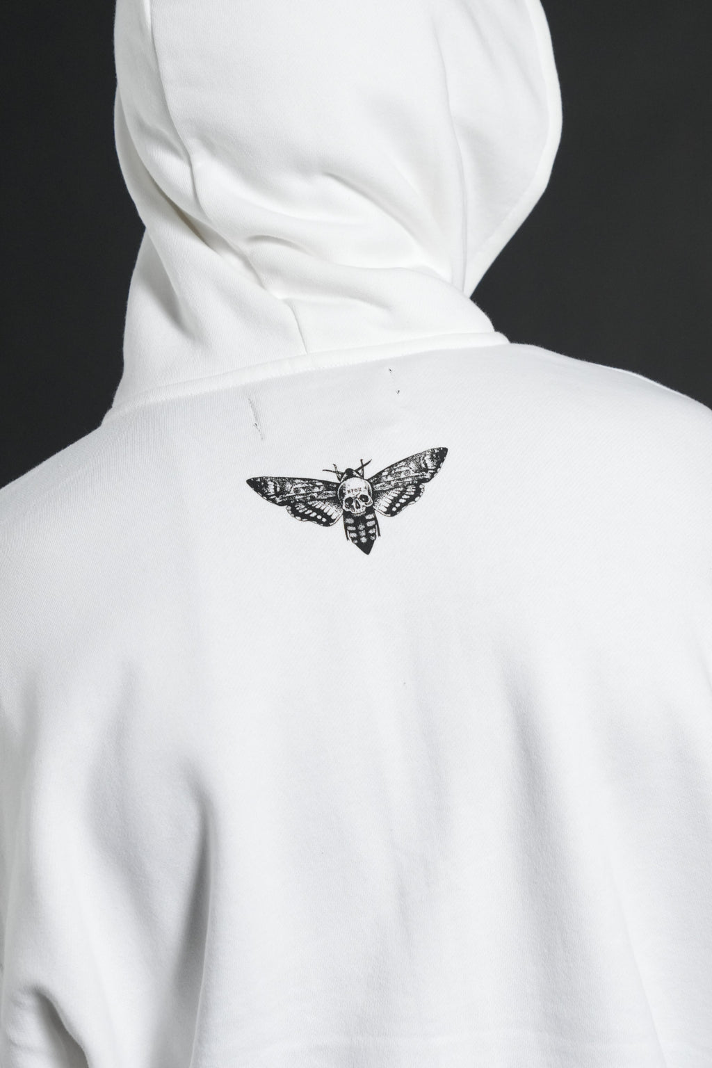 Race Inferno Vex Double Zip Hoodie in Cream — imagem 9