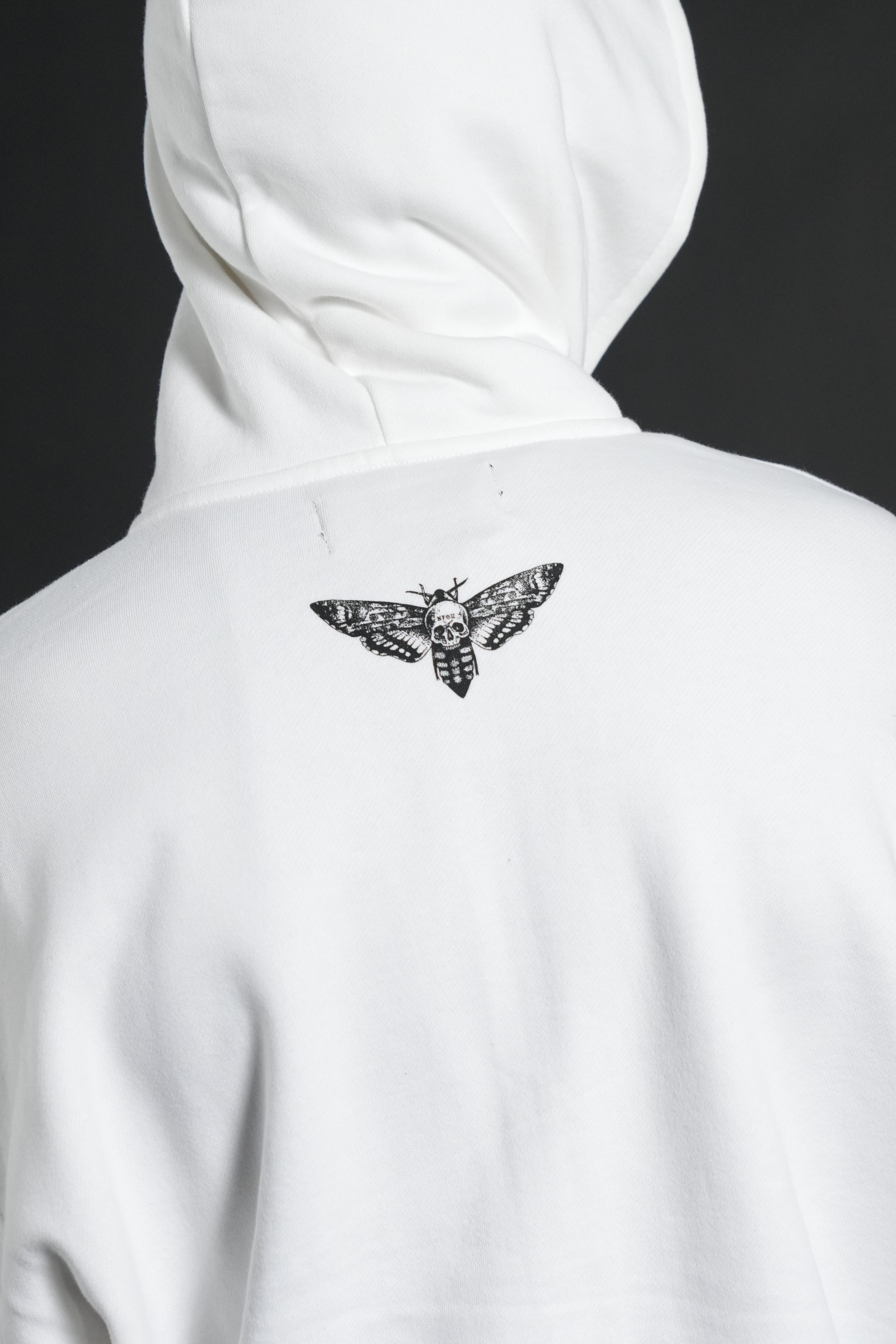 Race Inferno Vex Double Zip Hoodie in Cream — imagem 9