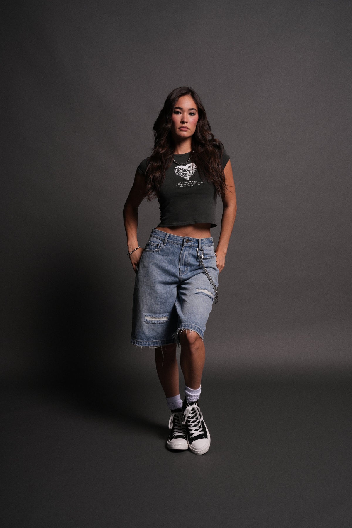 Memento Amore "Baby" Tee in Wolf Gray - imagem 5