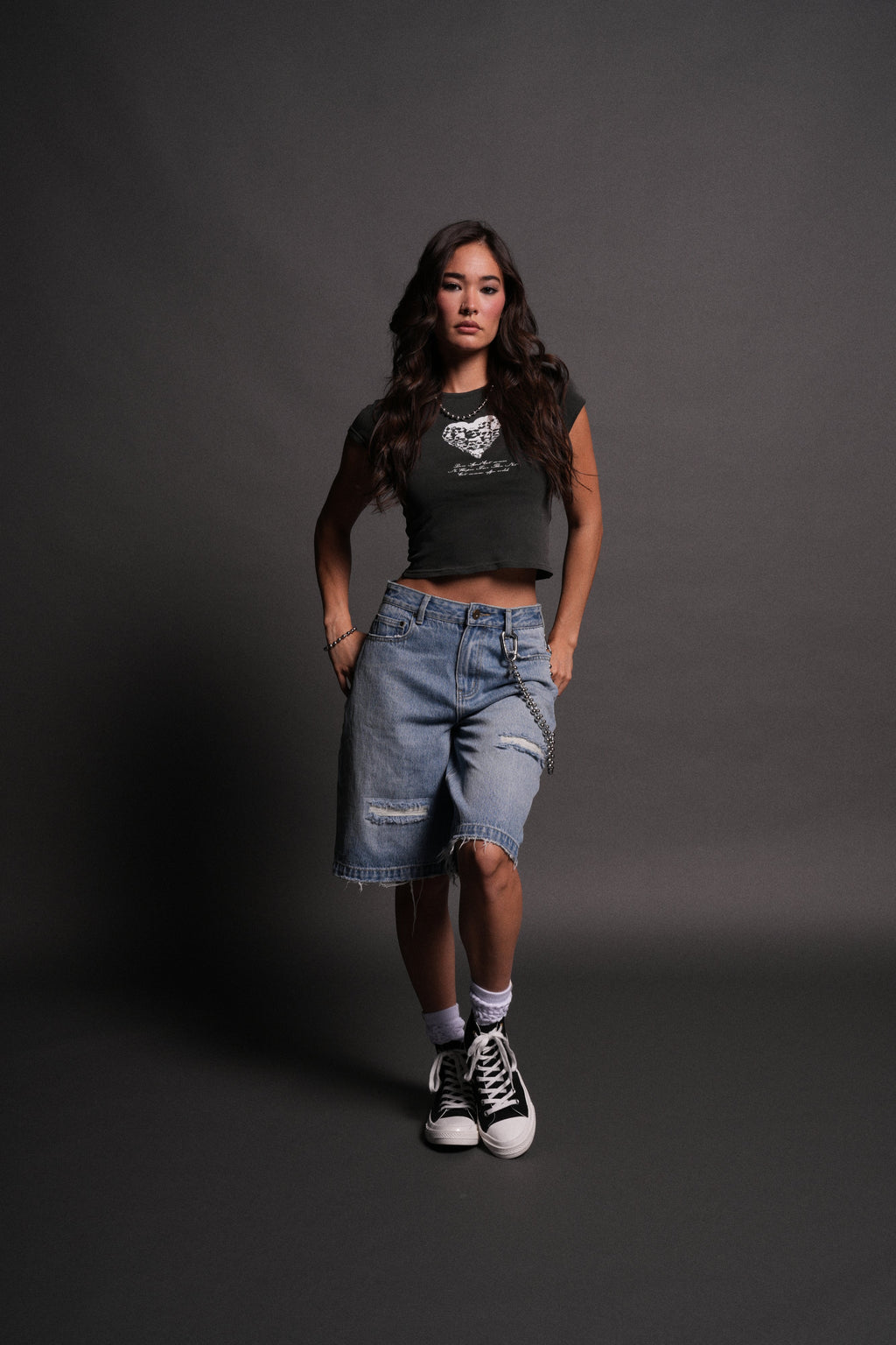 Memento Amore "Baby" Tee in Wolf Gray — imagem 5