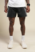 Dual Darby Track Shorts in Black — imagem principal