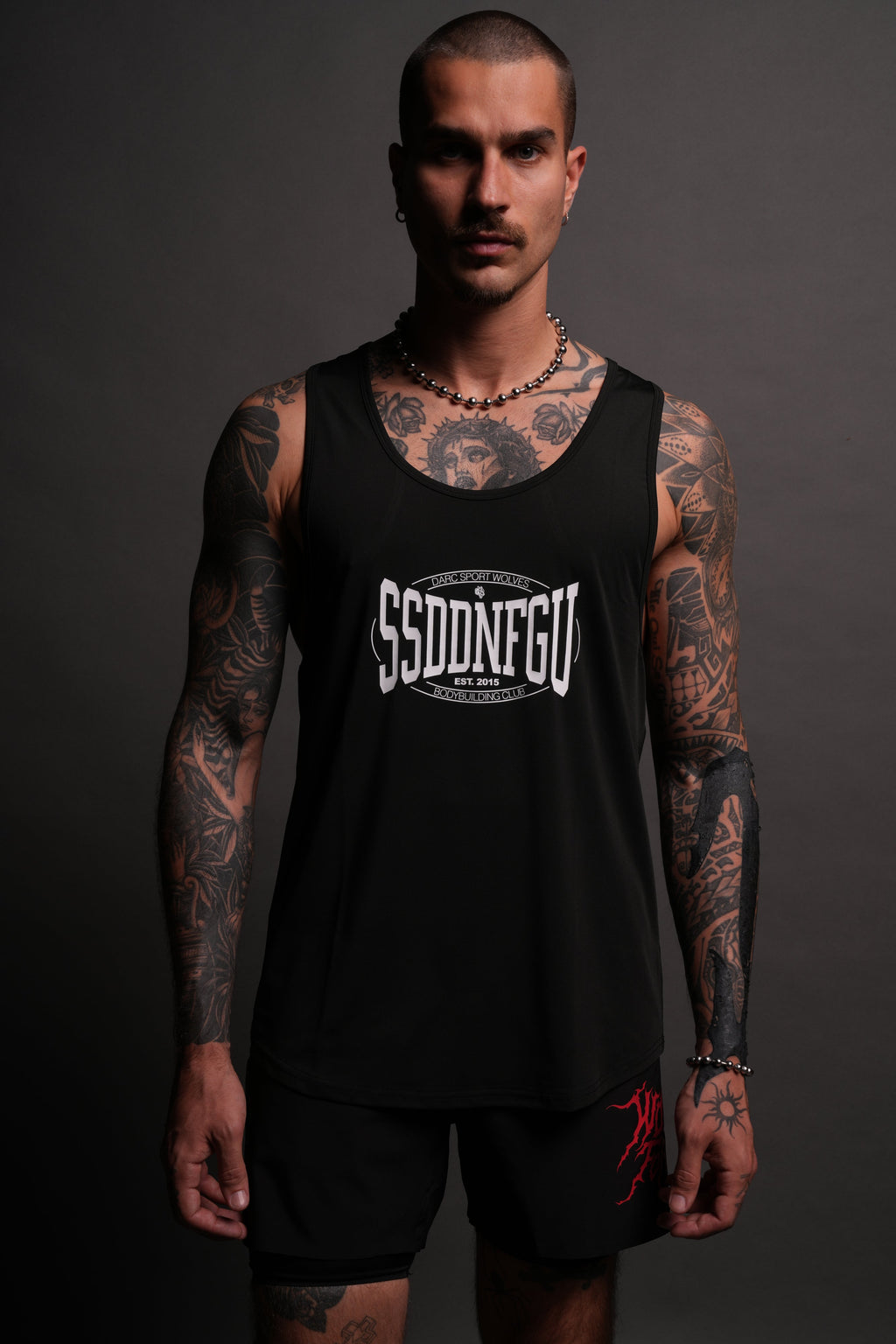 SSDDNFGU FRVR "Dry Wolf" Mecca Tank in Black — imagem 4