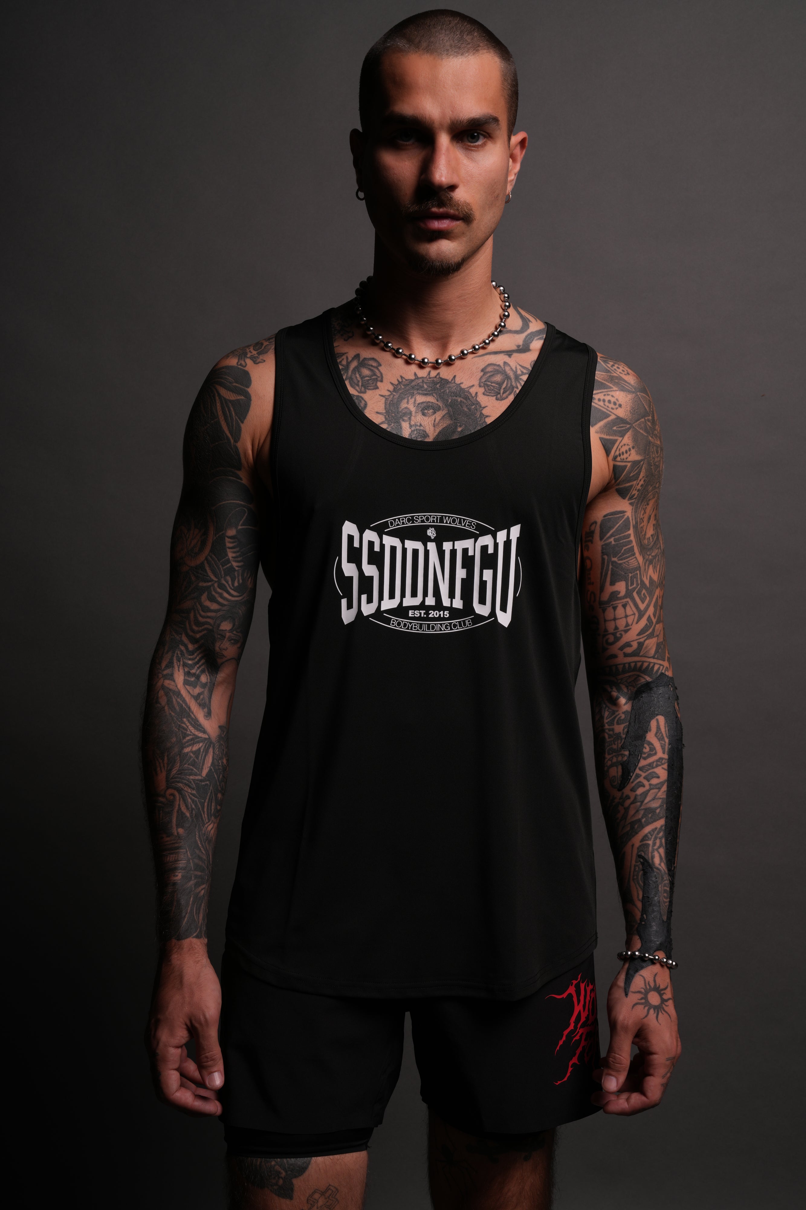 SSDDNFGU FRVR "Dry Wolf" Mecca Tank in Black — imagem 4