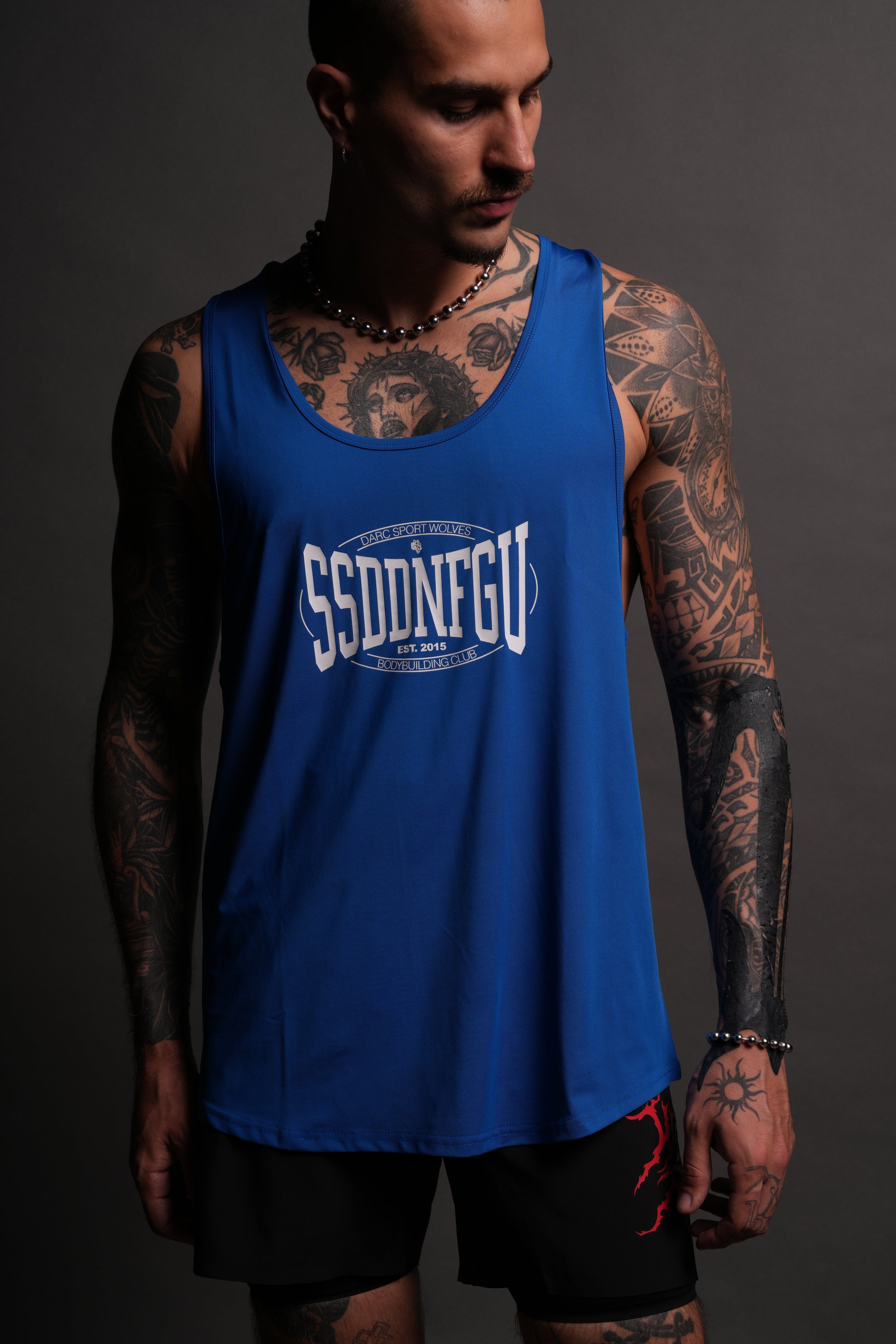SSDDNFGU FRVR "Dry Wolf" Mecca Tank in Cobalt Blue — imagem 4