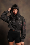 Wolves Pyramid Ava Hoodie In Rosas Del Corazon