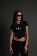 Iron Code Salem Corset Tee in Black — imagem 1
