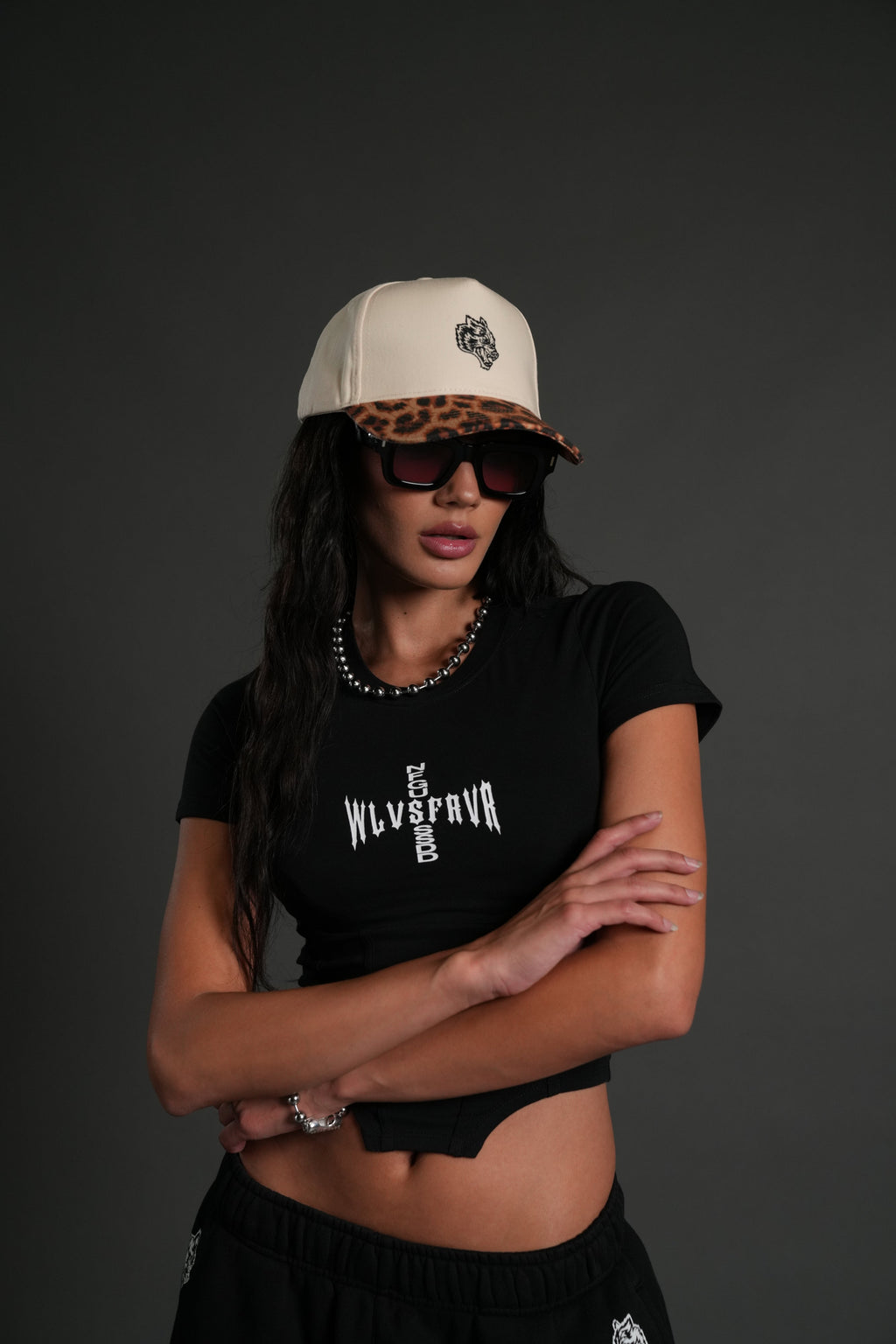 Iron Code Salem Corset Tee in Black — imagem 2