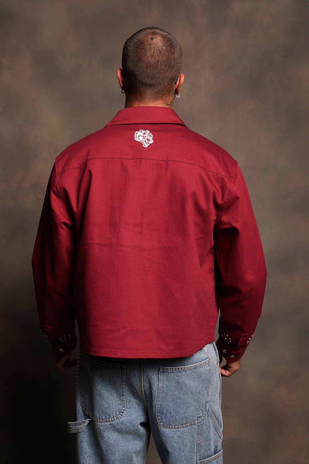 Nuestra Senora Ls Vince Shirt In Cherry Red
