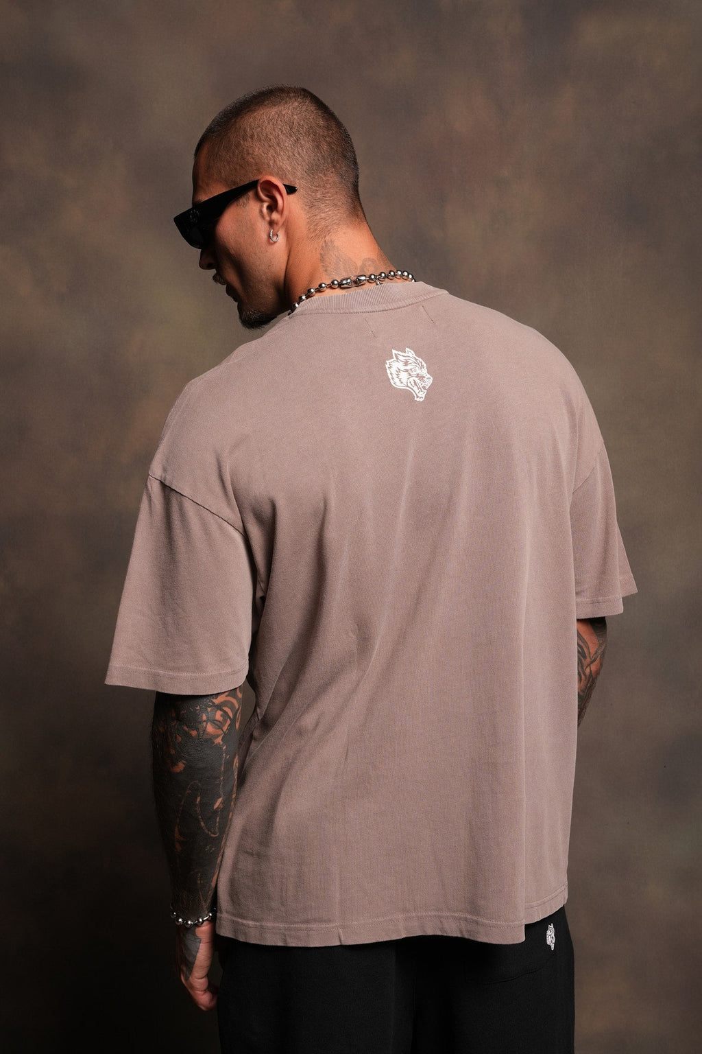 Ds Corazon Premium Oversized Tee In Mojave Brown