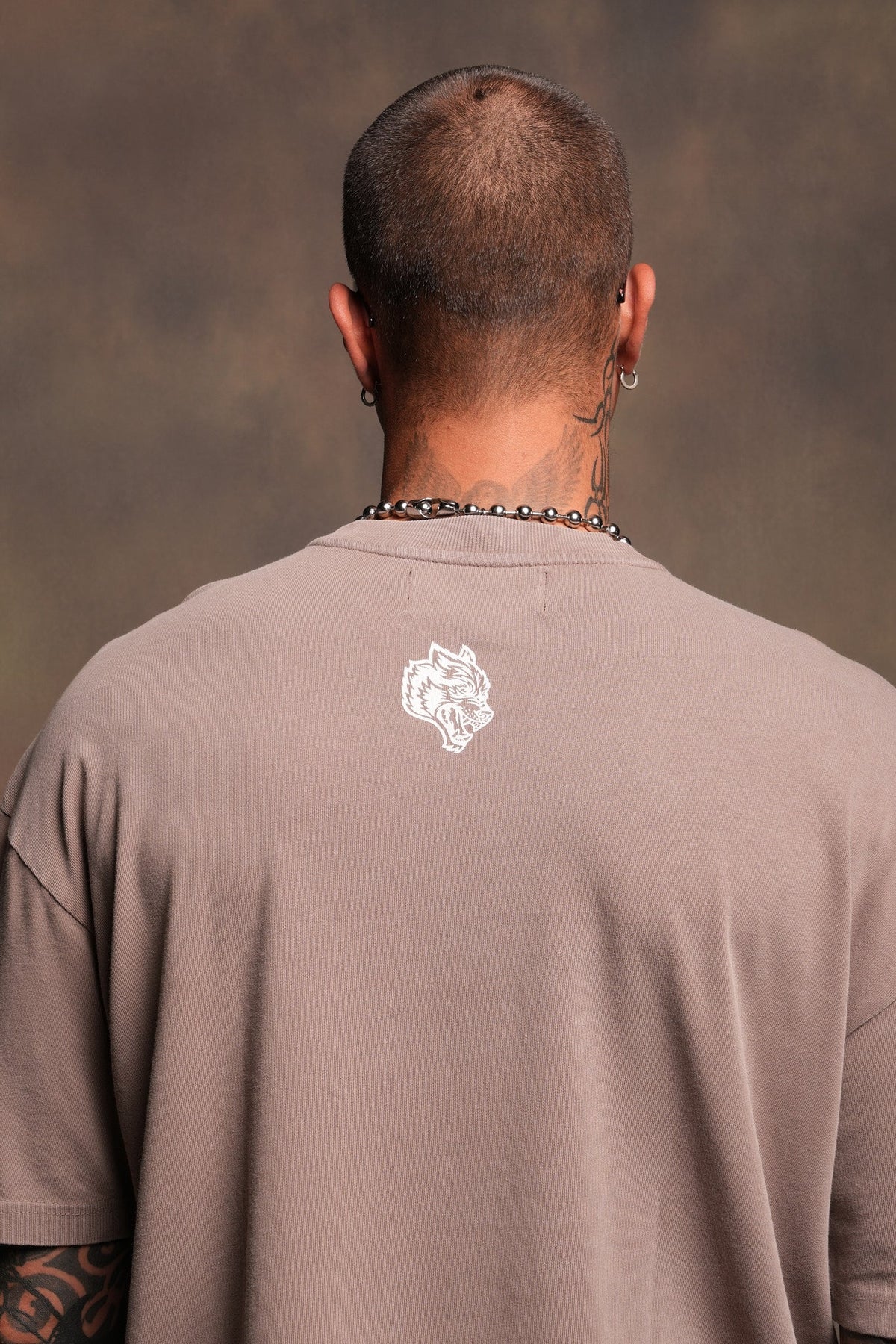 Ds Corazon Premium Oversized Tee In Mojave Brown