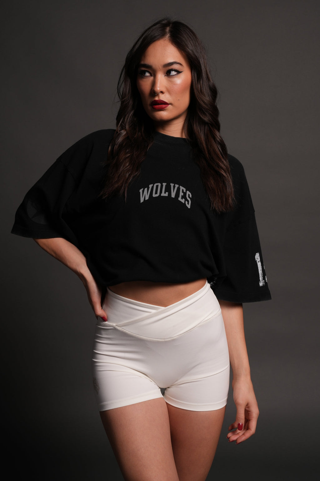 La Ca Frvr Premium Oversized Tee in Black — imagem 14