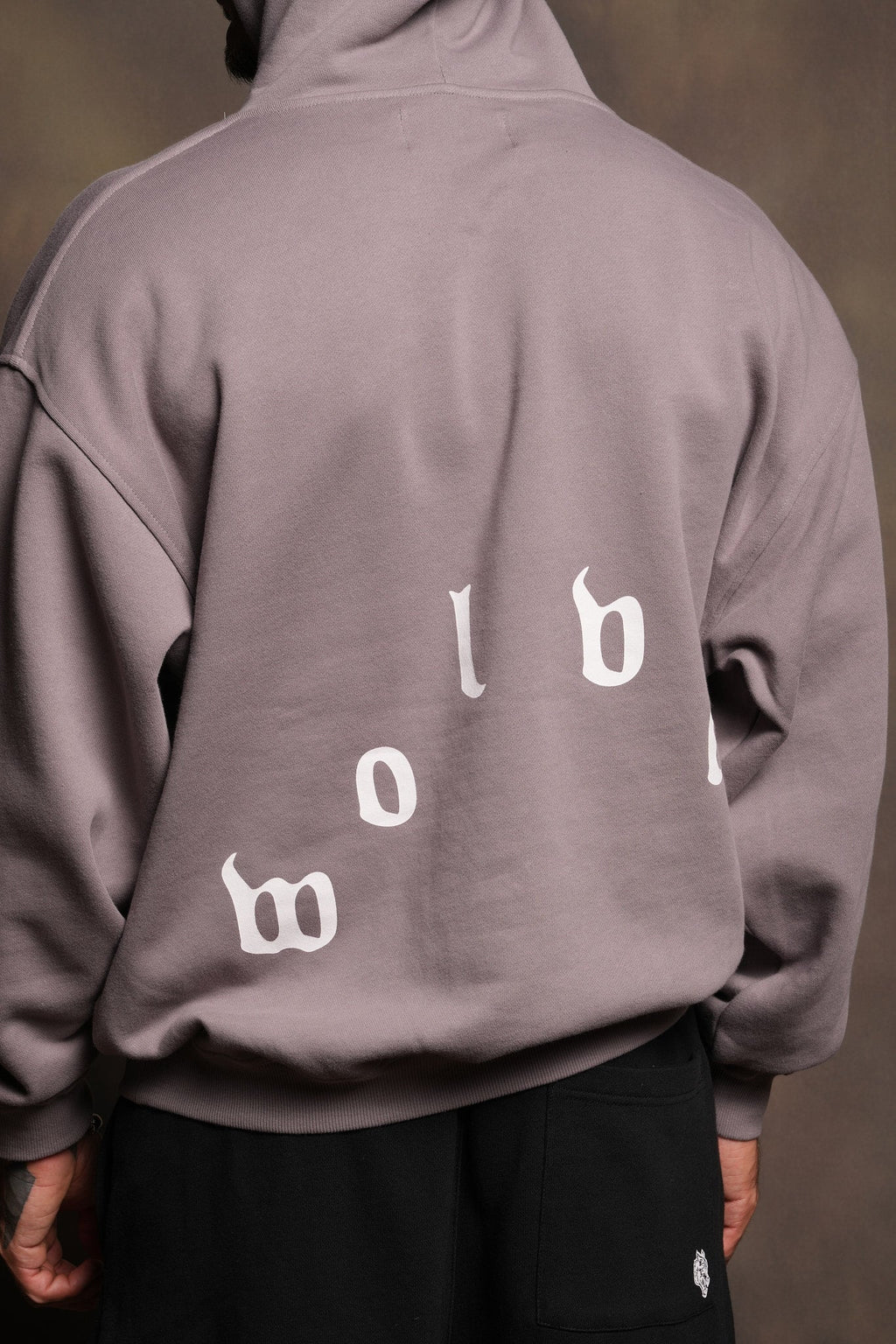 Dama De Las Rosas Bishop Hoodie In Pale Gray