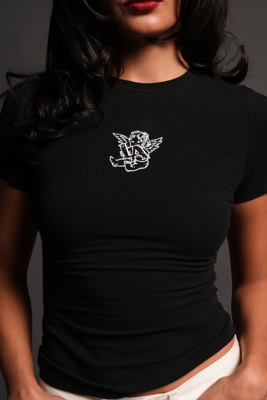 La Cherub Eden Ss Tee in Black — imagem 5