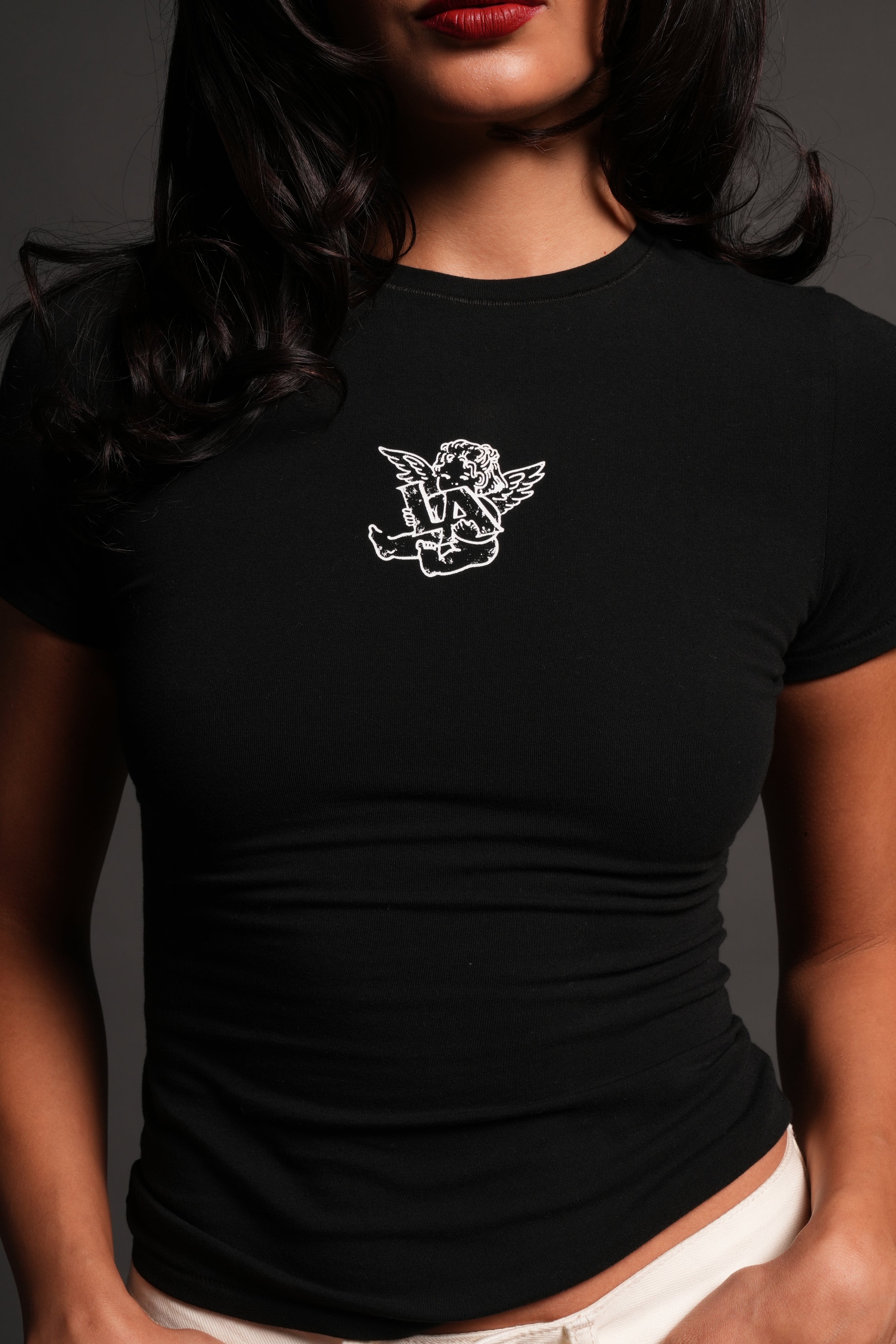 La Cherub Eden Ss Tee in Black — imagem 5