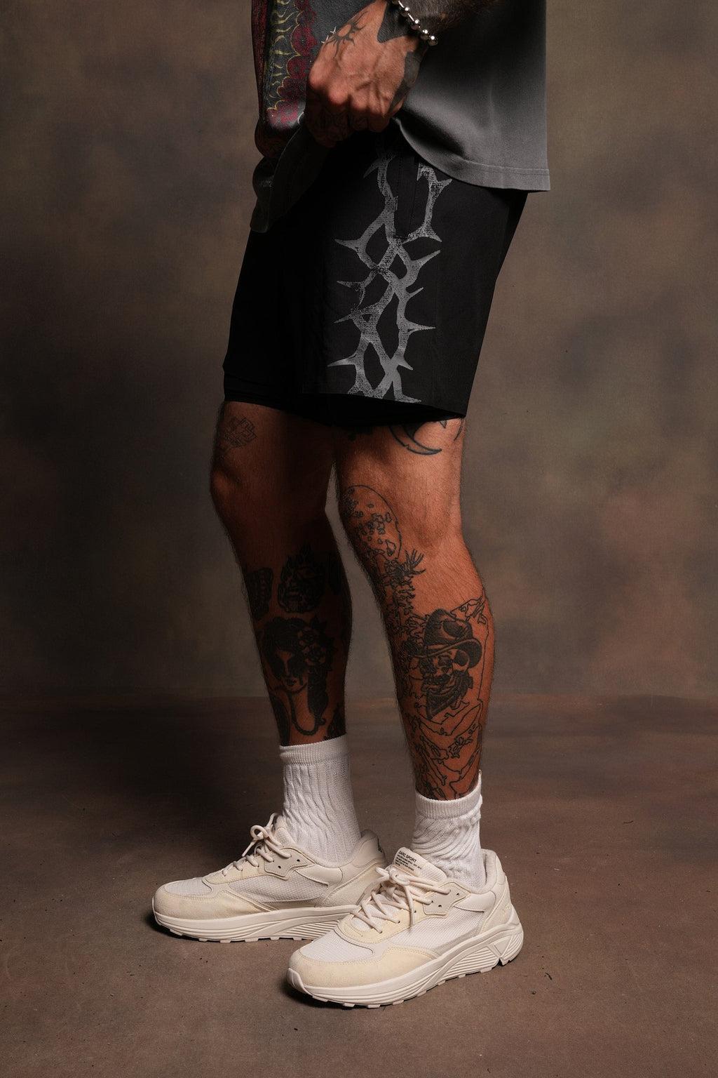 Thorn Corazon Compression Shorts In Black