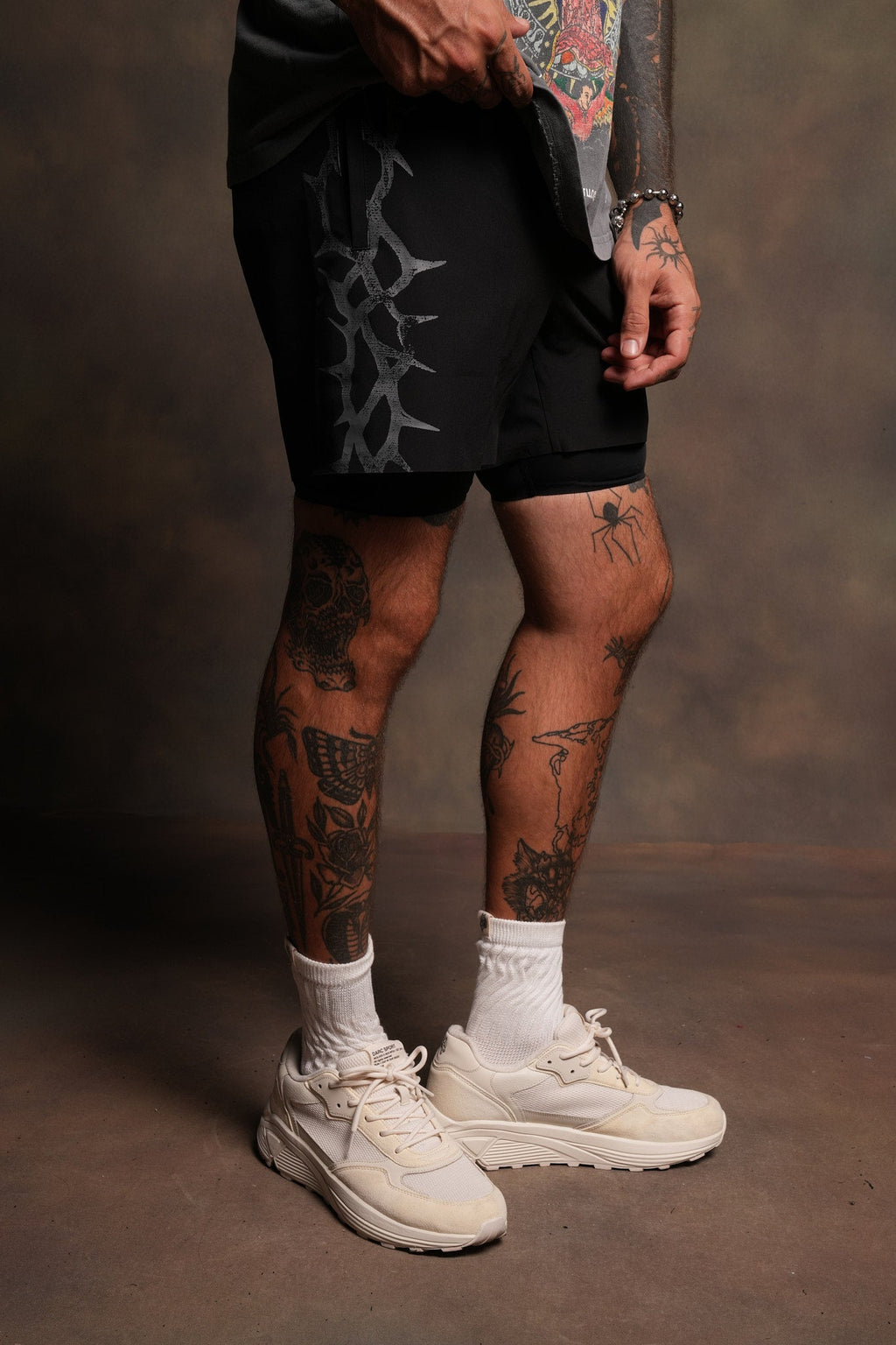 Thorn Corazon Compression Shorts In Black
