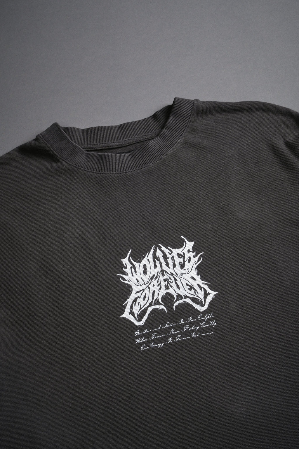 Sheer Loyalty "Premium" Oversized Tee in Wolf Gray — imagem 7