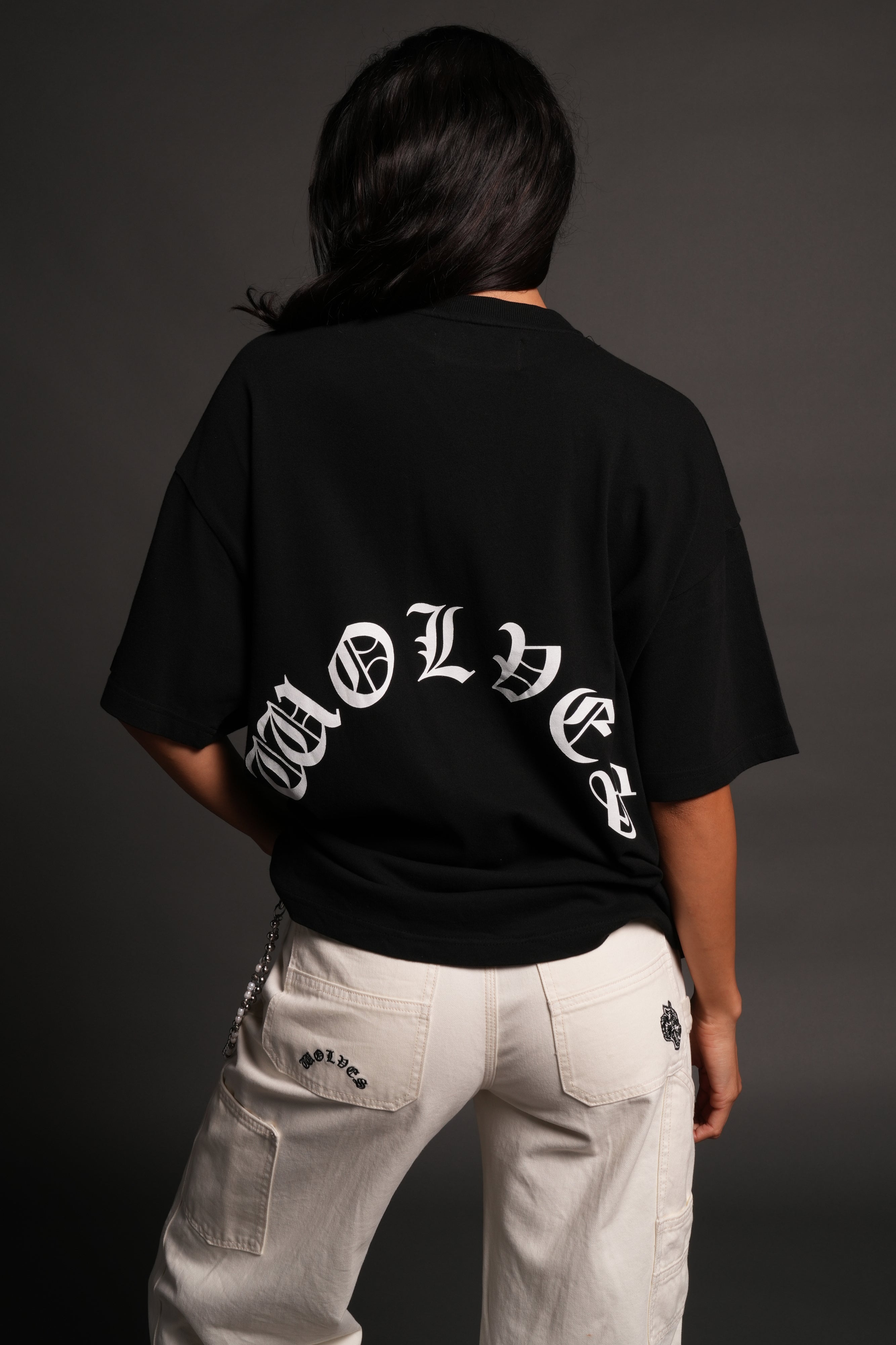 Los Cherub Premium Oversized Tee in Black — imagem 10