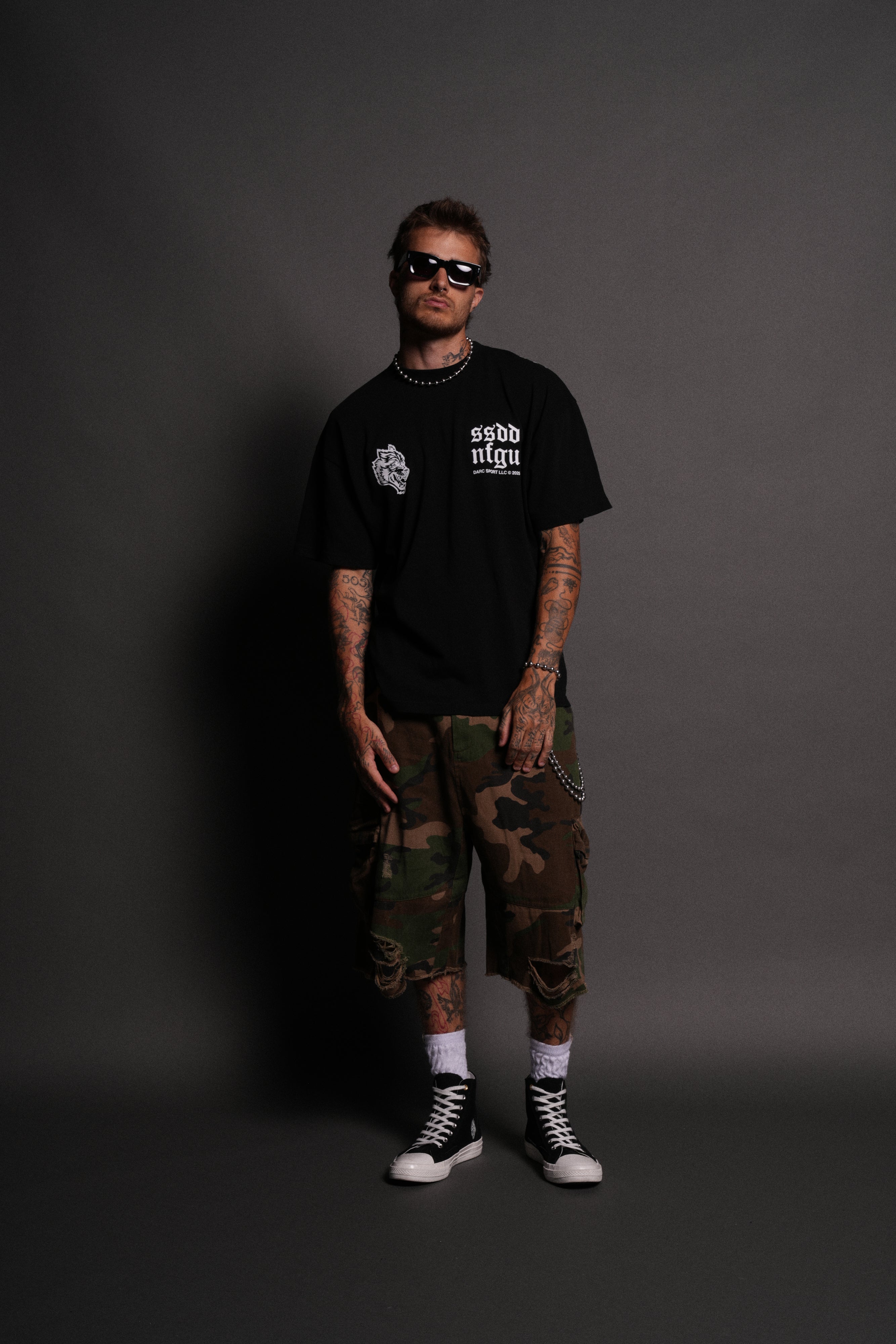 Born Stoic "Premium" Oversized Tee in Black — imagem 11