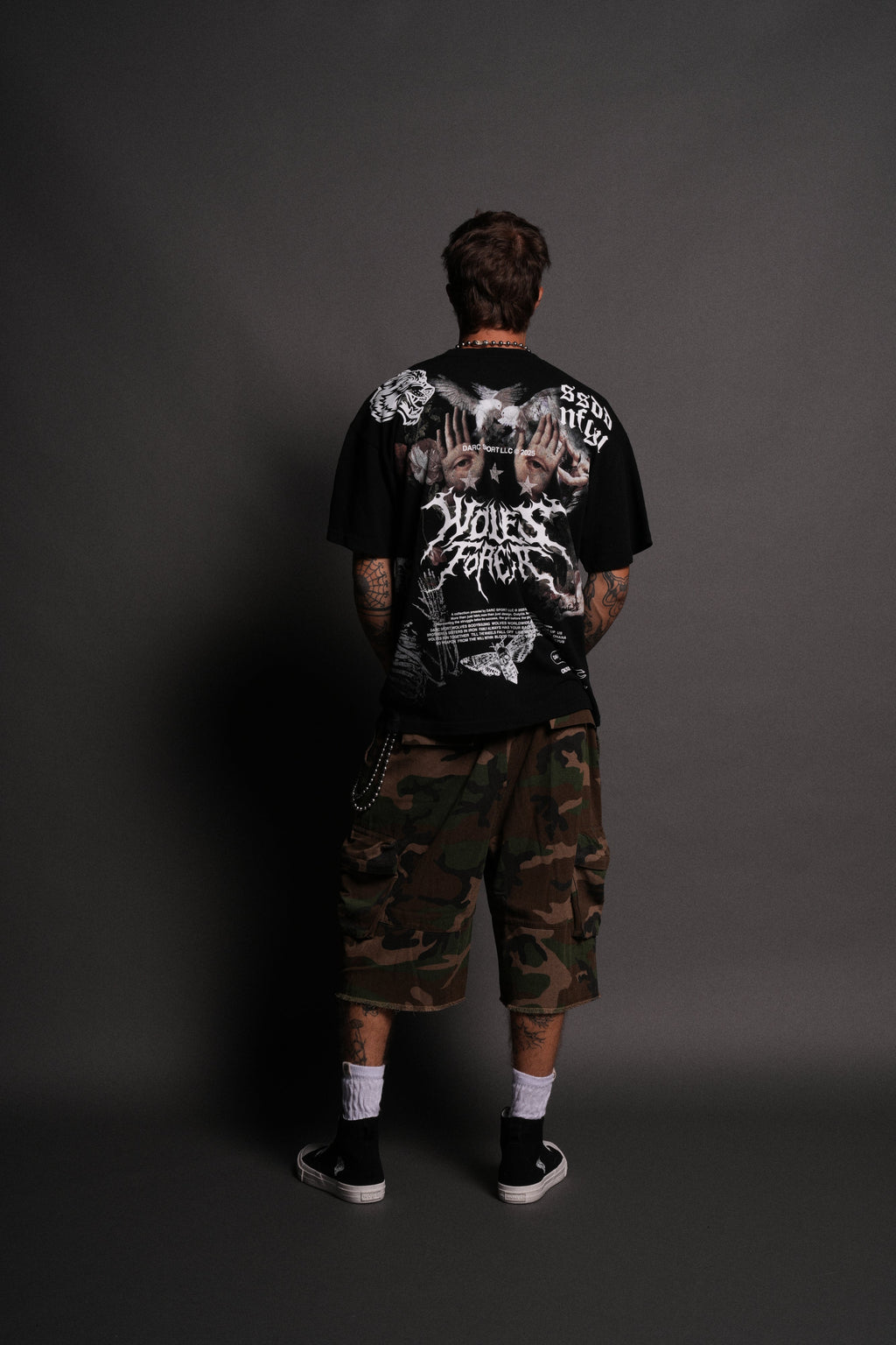 Born Stoic "Premium" Oversized Tee in Black — imagem 12