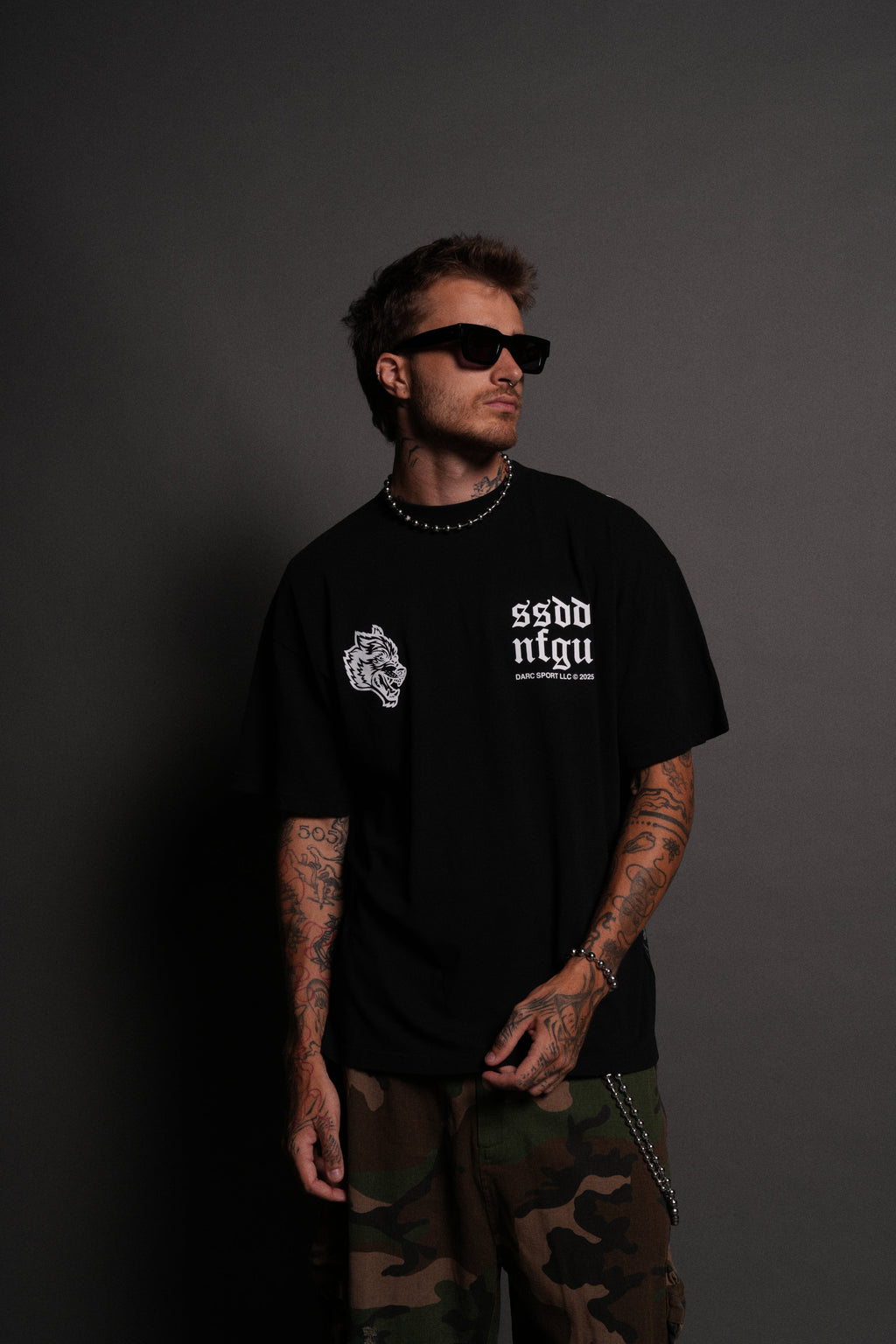 Born Stoic "Premium" Oversized Tee in Black — imagem 2
