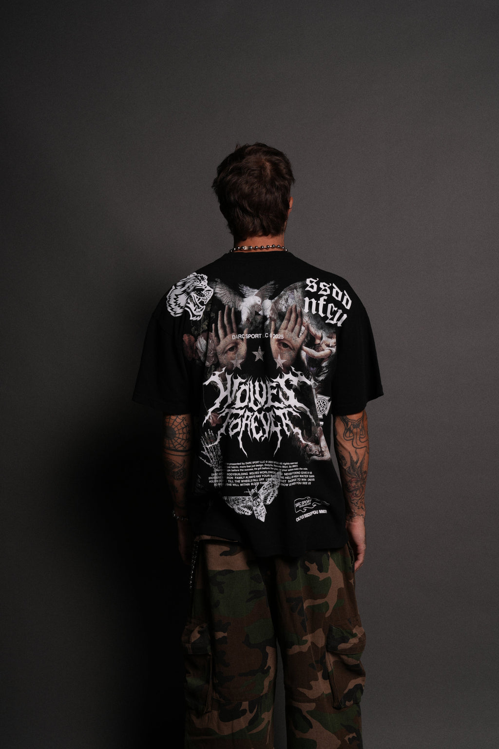 Born Stoic "Premium" Oversized Tee in Black — imagem 4