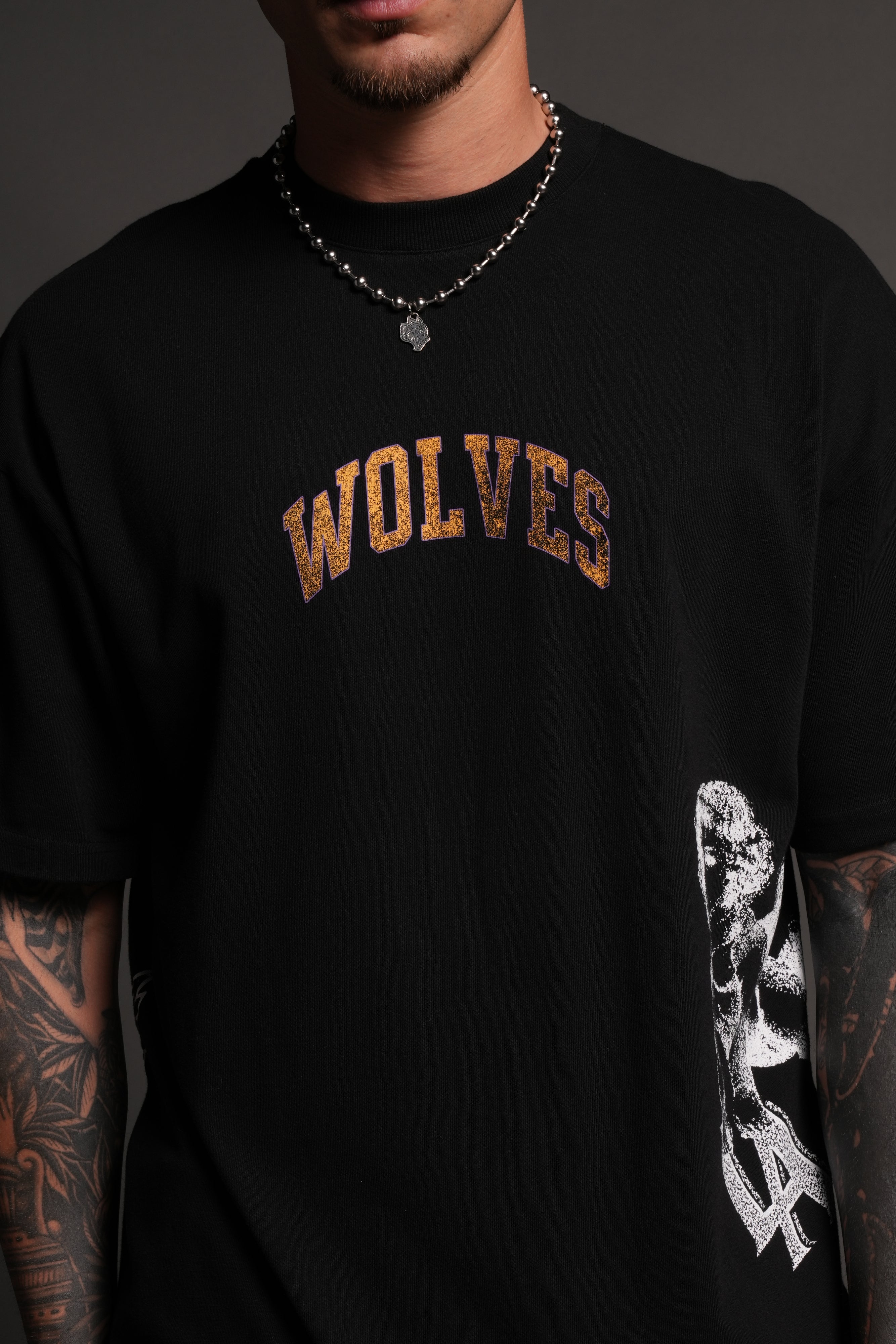 La Has Your Back Premium Oversized Tee in Black — imagem 7