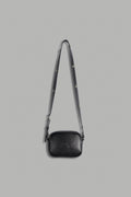 Wolves Chopper Blade Leather Side Bag in Black — imagem 1