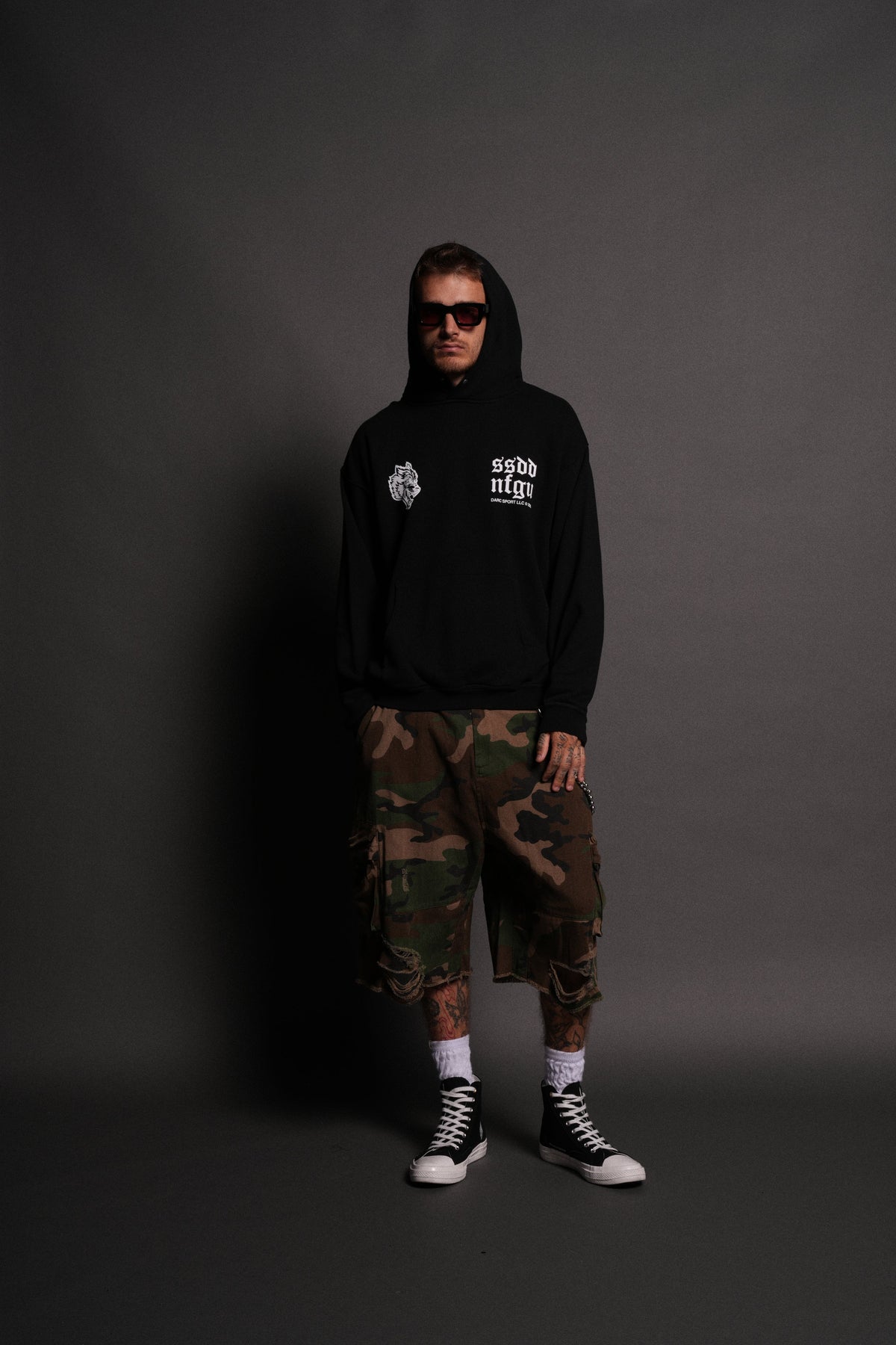 Born Stoic "Pierce" Hoodie in Black - imagem 5