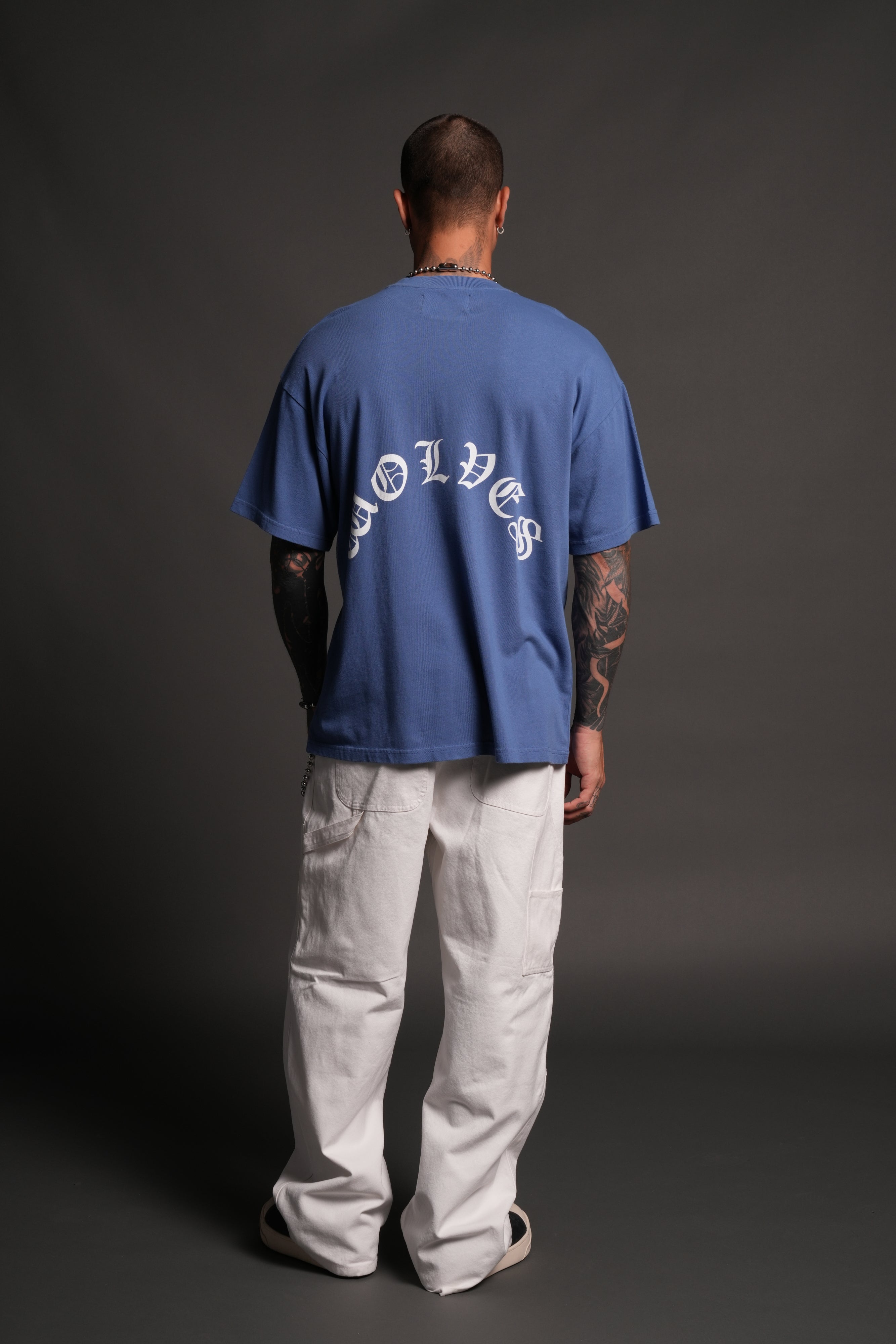 Los Cherub Premium Oversized Tee in La Blue — imagem 6