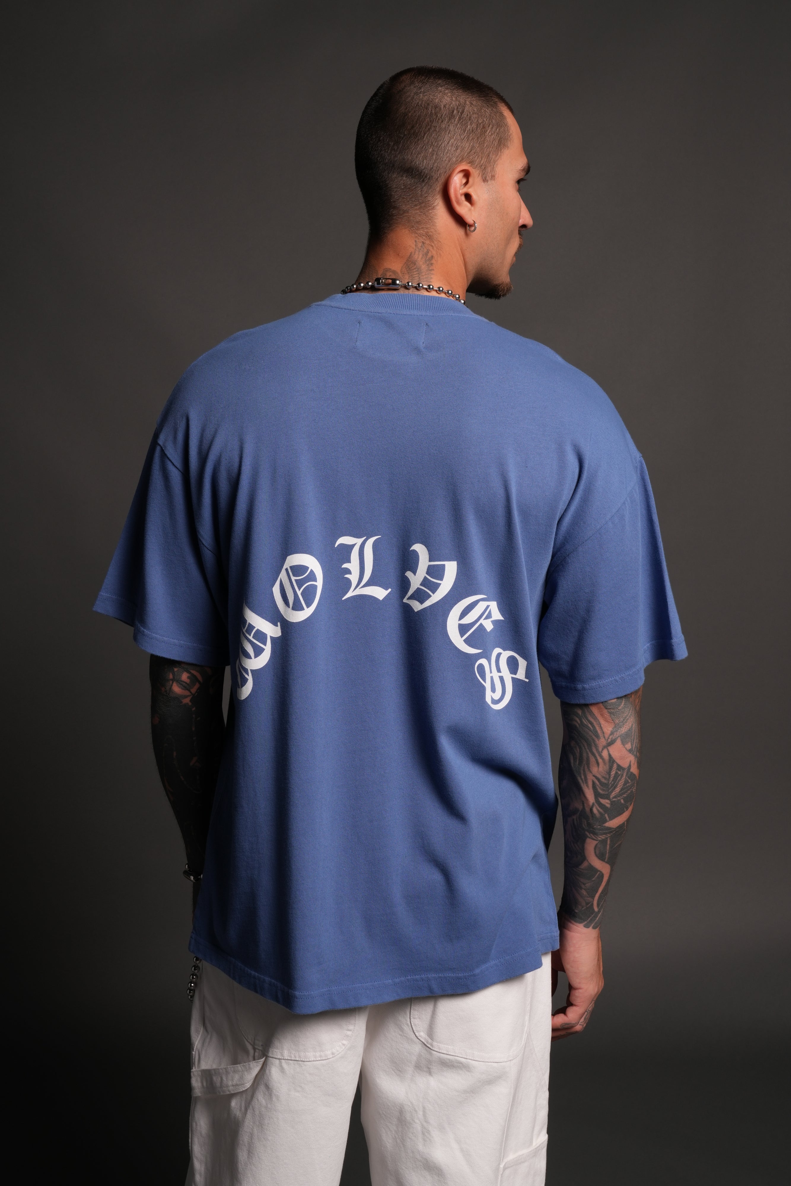 Los Cherub Premium Oversized Tee in La Blue — imagem 2