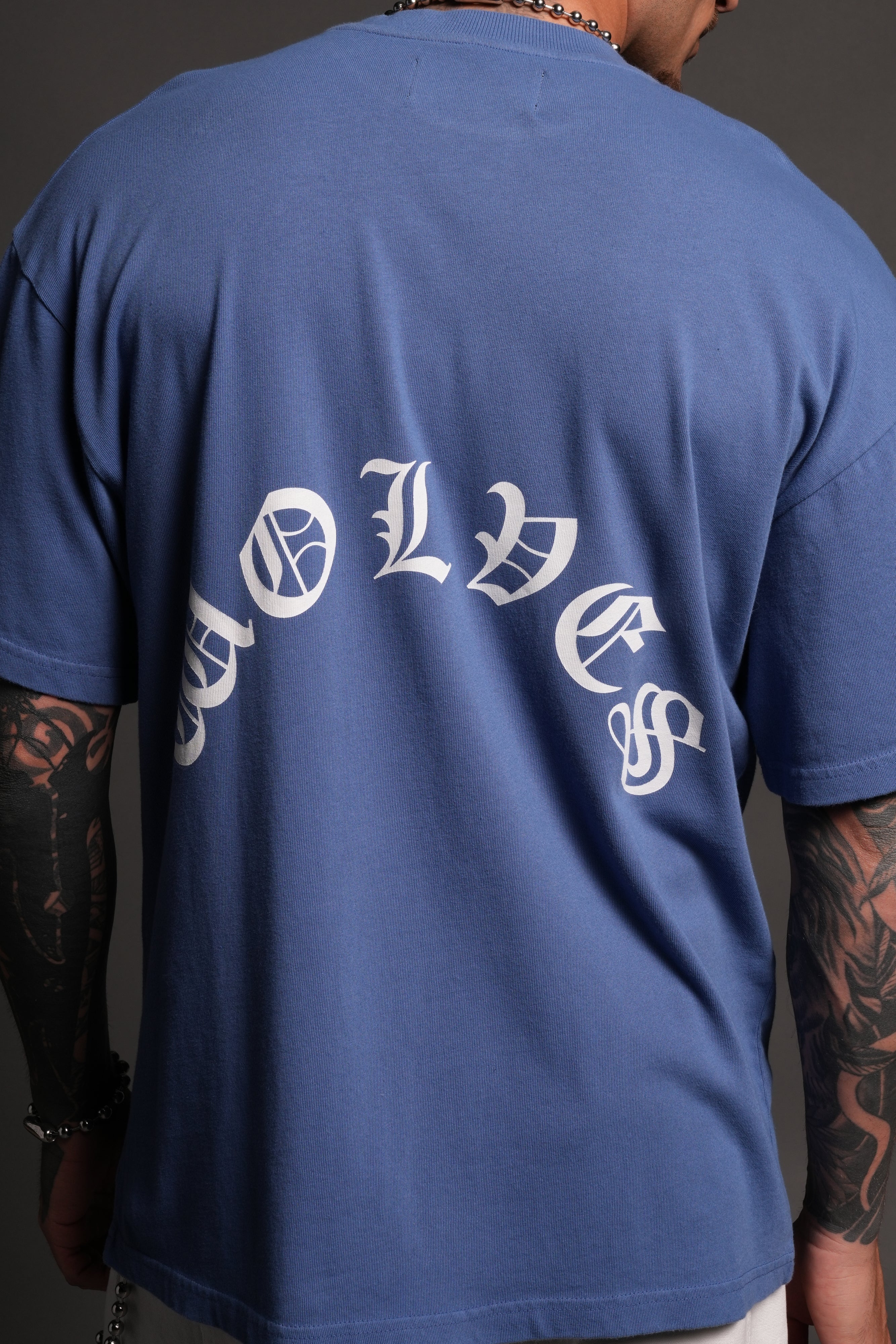 Los Cherub Premium Oversized Tee in La Blue — imagem 8