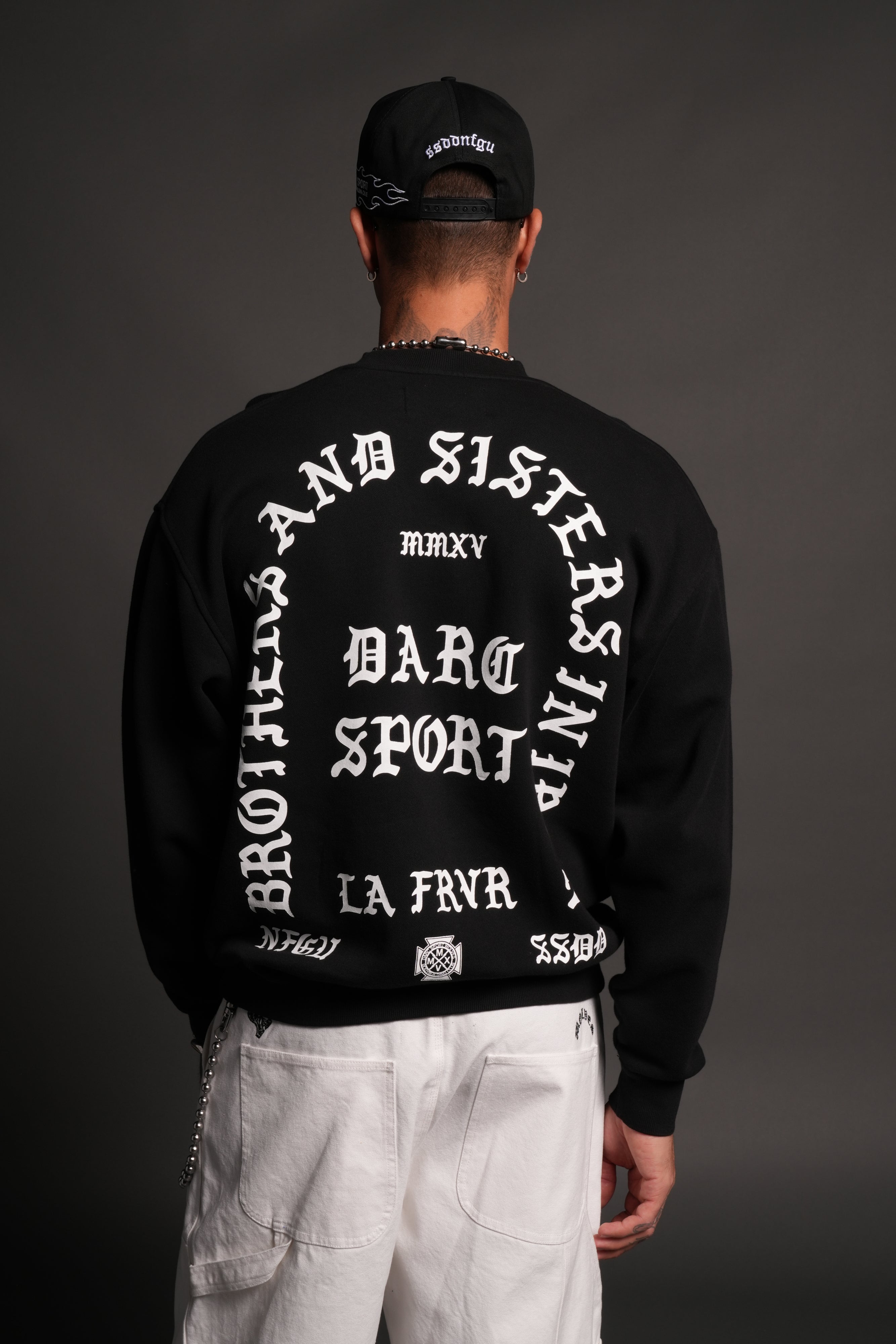 La Cherub London Crewneck in Black — imagem 4