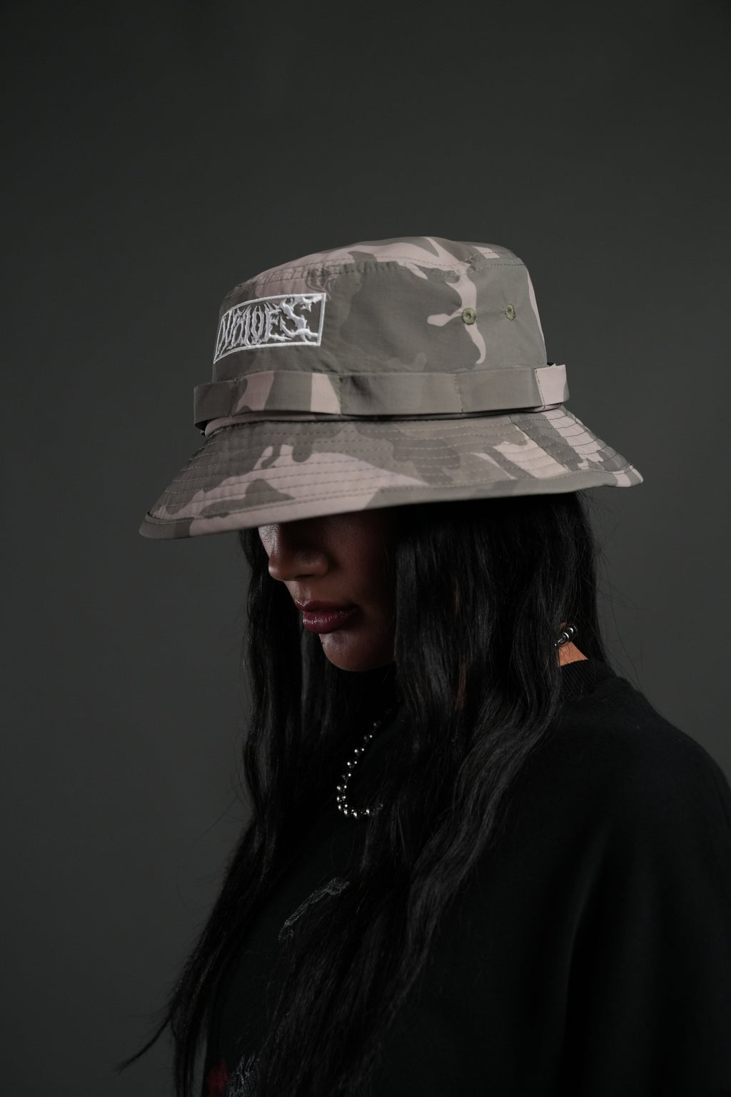 Ride the Fire Boonie Bucket Hat in Lush Vintage Woodland Camo — imagem 4