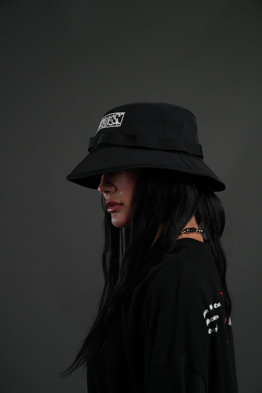 Ride the Fire Boonie Bucket Hat in Black — imagem 4