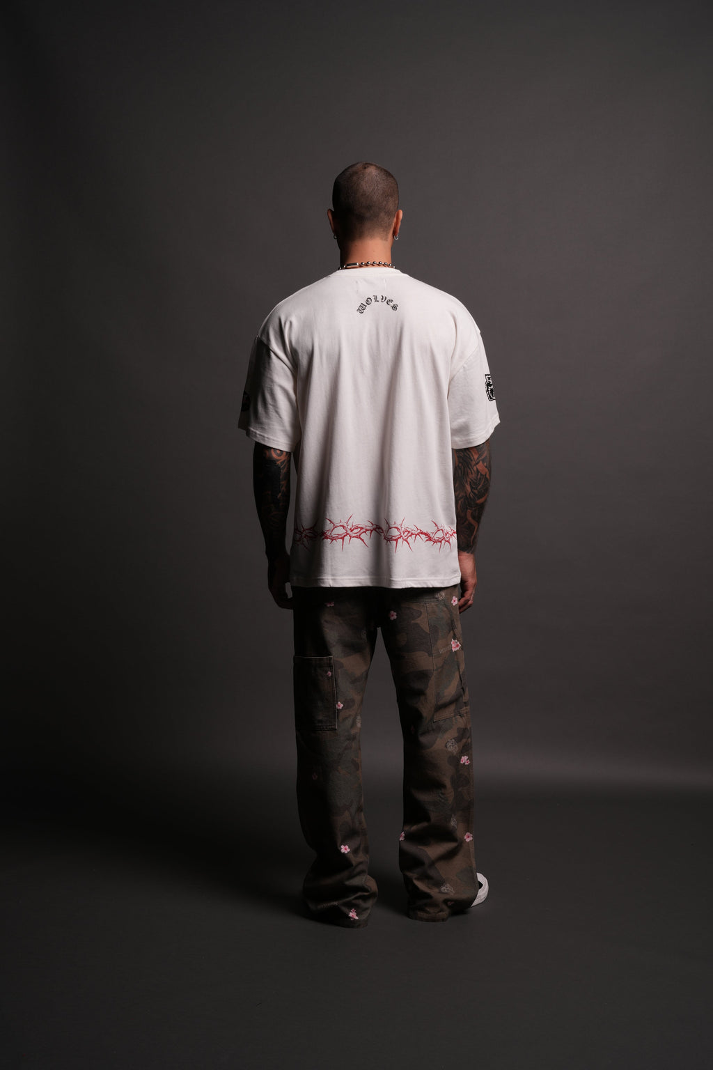 Drip Hesh "Premium" Oversized Tee in Cream — imagem 6