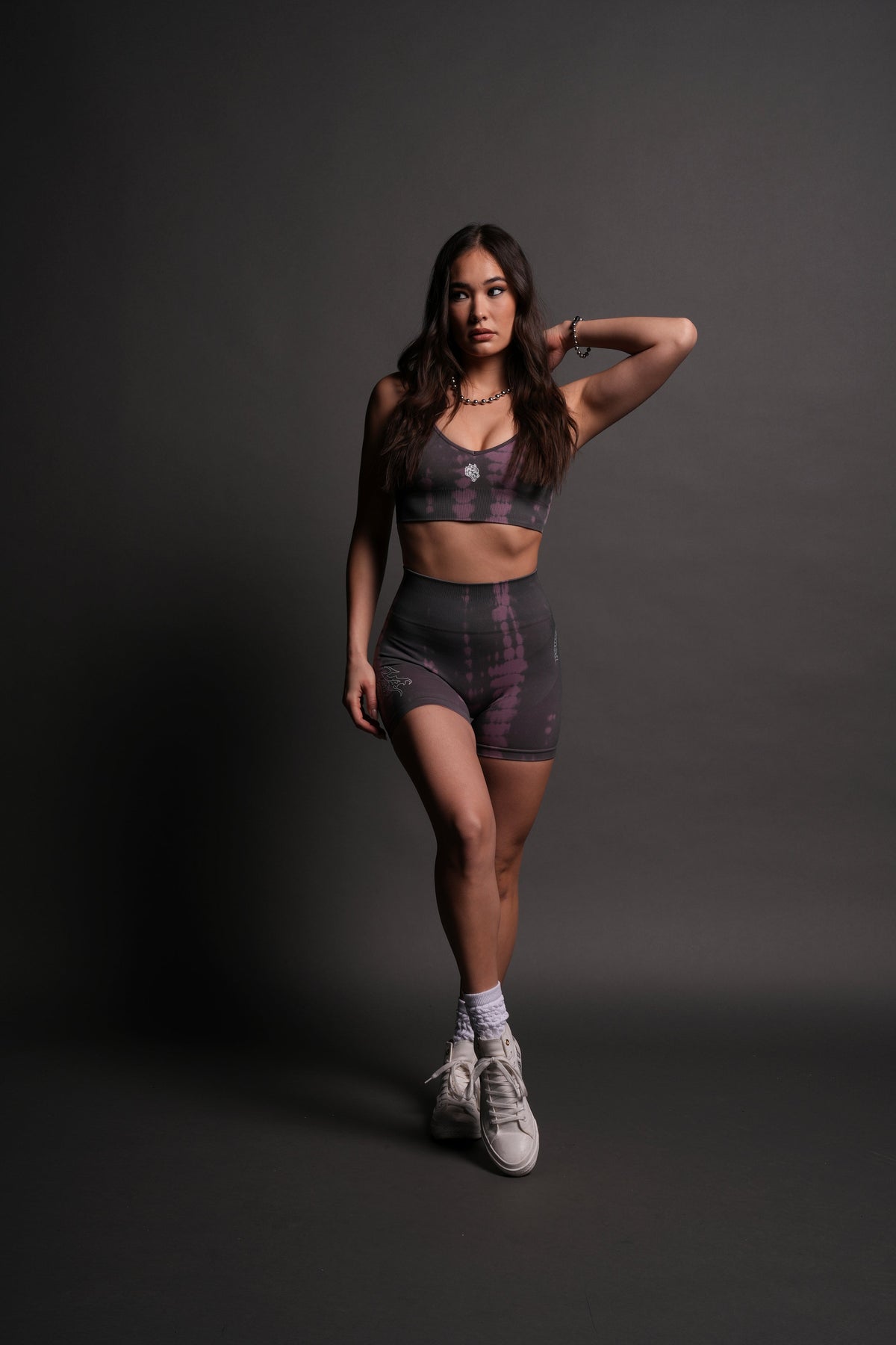Single Wolf "Everson Seamless" Sports Bra in Cipher Purple Serpent - imagem 5