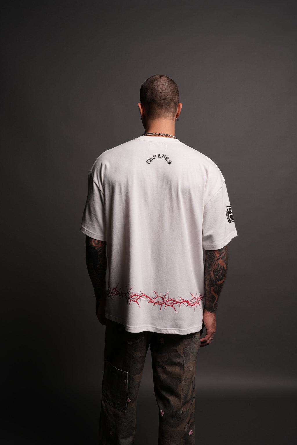 Drip Hesh "Premium" Oversized Tee in Cream — imagem 2