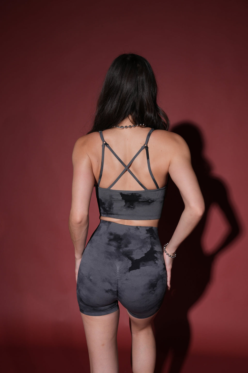 Single "Everson Seamless" Huxley Bra in Black Ghost Clouds — imagem 9