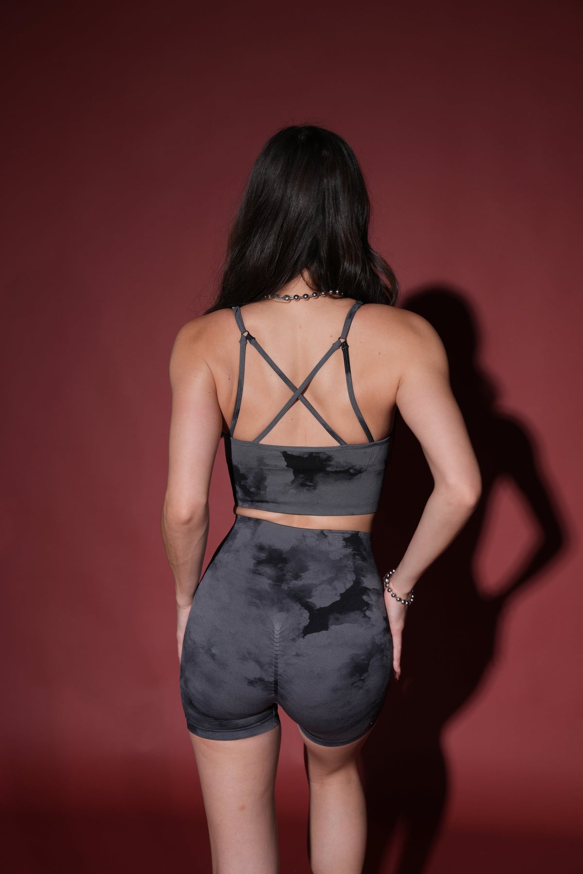 Single "Everson Seamless" Huxley Bra in Black Ghost Clouds - imagem 9